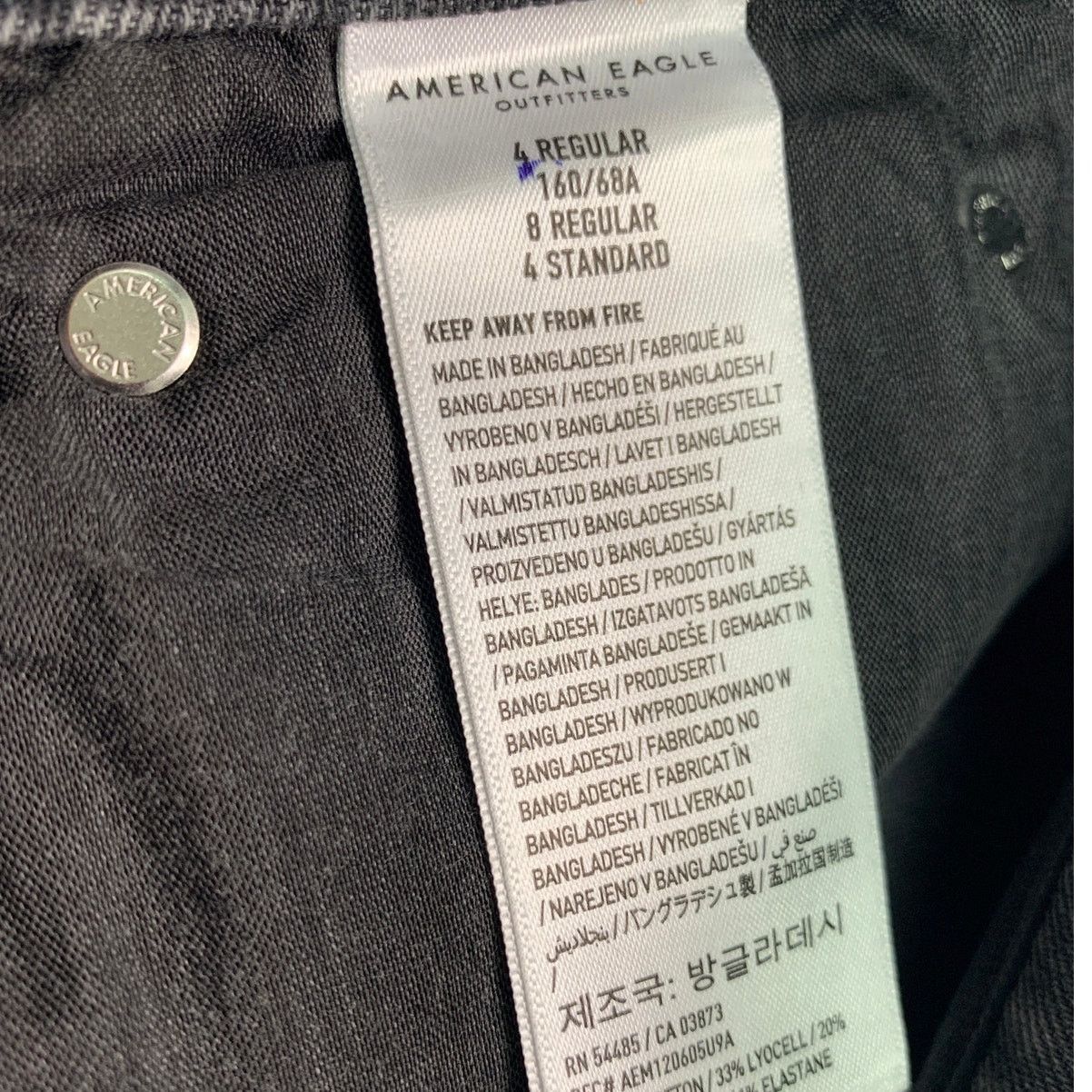American Eagle Outfitters New American Eagle Womens Size 4 Cotton Blend Denim Jeans Size 27" / US 4 / IT 40 - 5 Thumbnail
