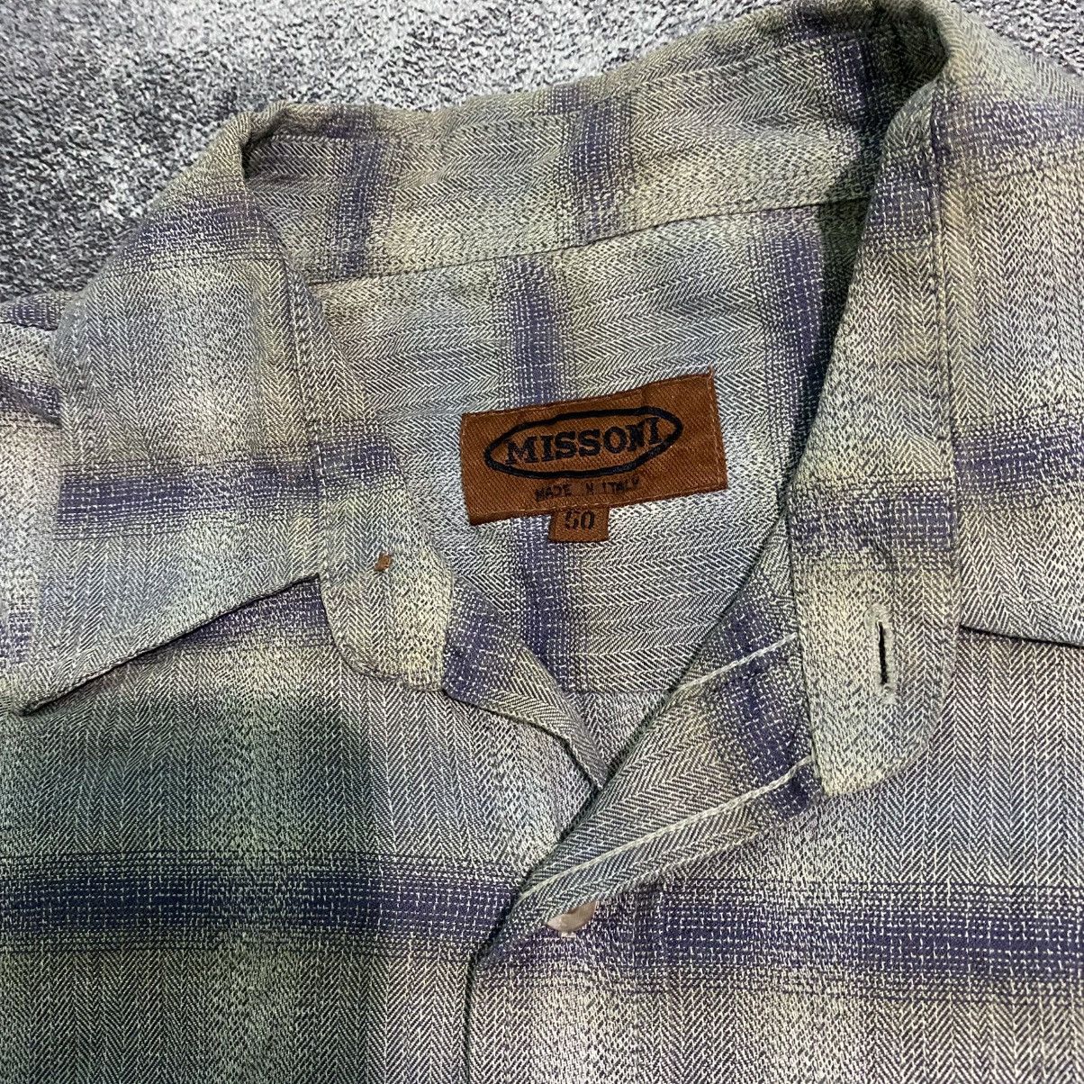 Mossimo Vintage Missoni Italy Veterano Flannel Shirt Size US L / EU 52-54 / 3 - 3 Thumbnail