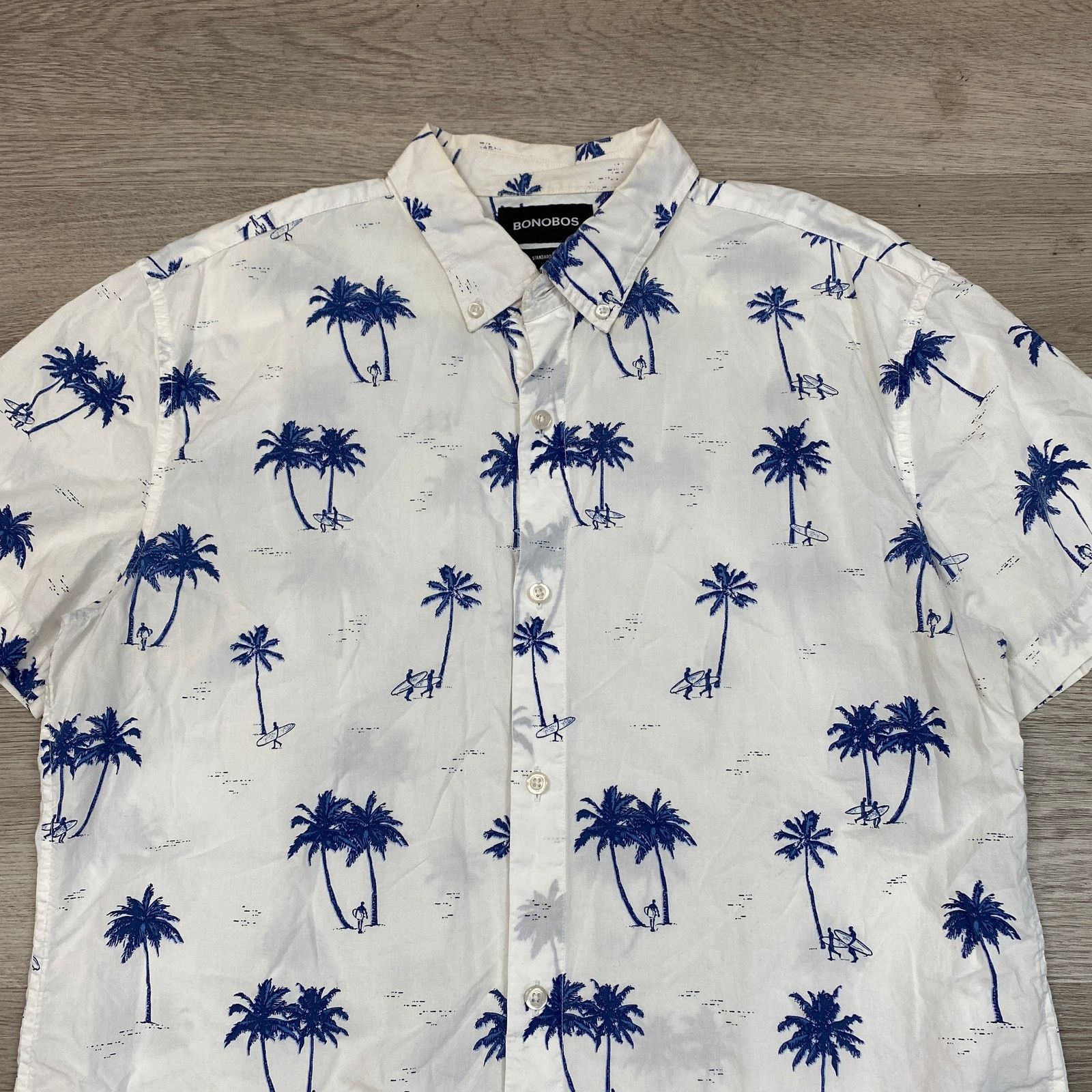 Bonobos Bonobos Riviera Palm Tree Surf Button Up Shirt Medium Short Size US M / EU 48-50 / 2 - 2 Thumbnail