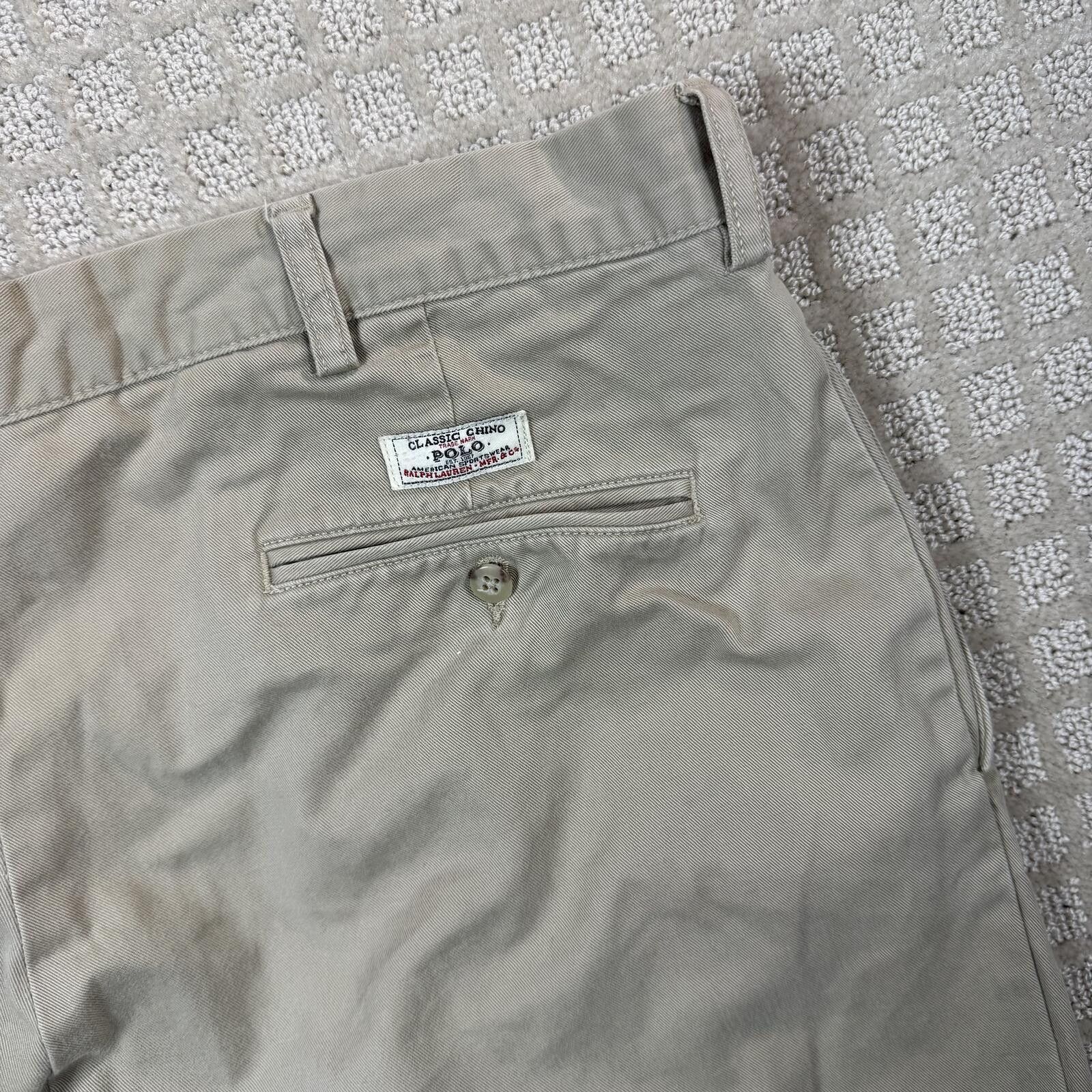 Polo Ralph Lauren Polo Ralph Lauren Andrew Pant Chino 38x29 Beige Wide Leg Size US 38 / EU 54 - 9 Thumbnail