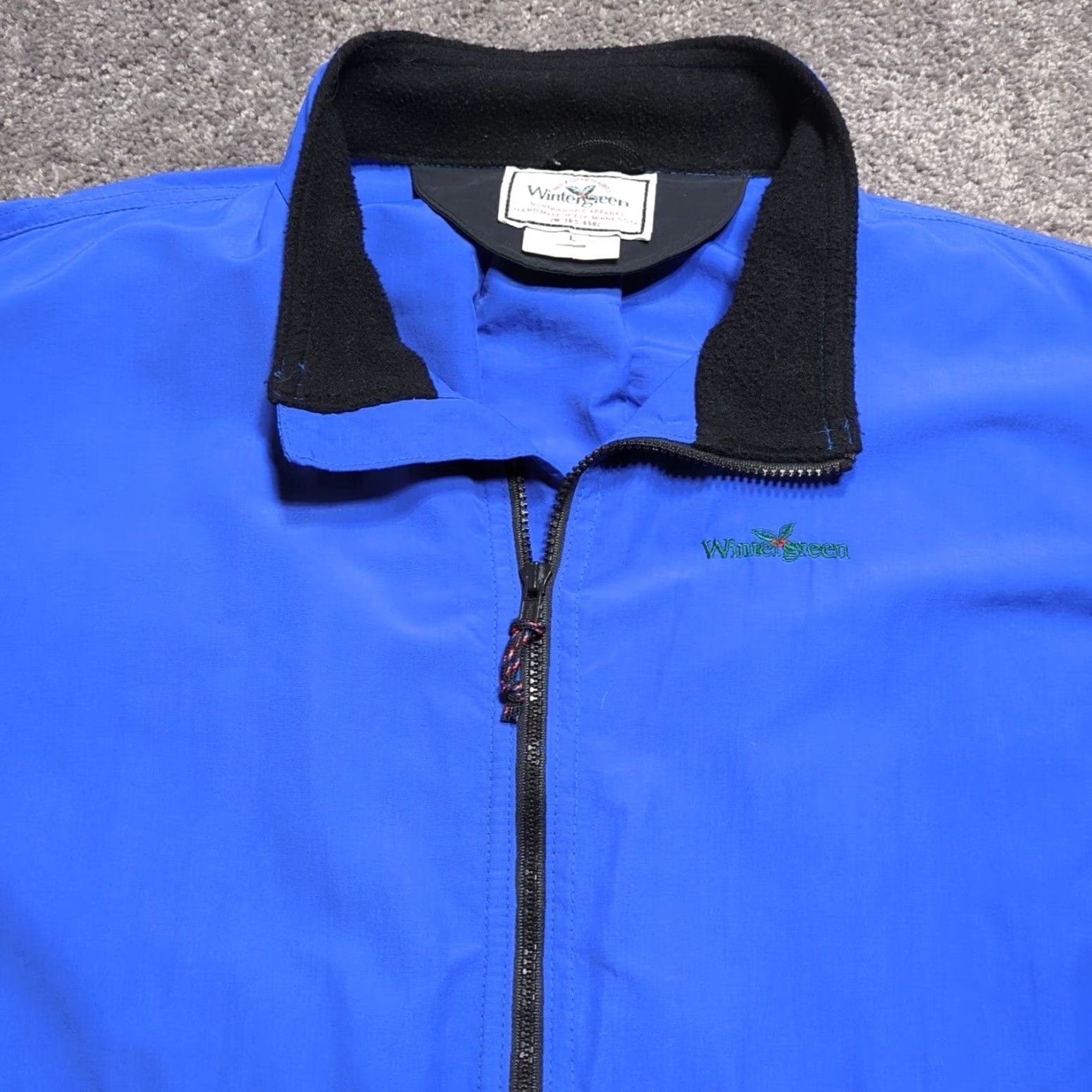 Vintage Vtg Wintergreen Jacket Mens Large Blue Full Zip Handmade In Ely Minnesota RARE Size US L / EU 52-54 / 3 - 2 Thumbnail
