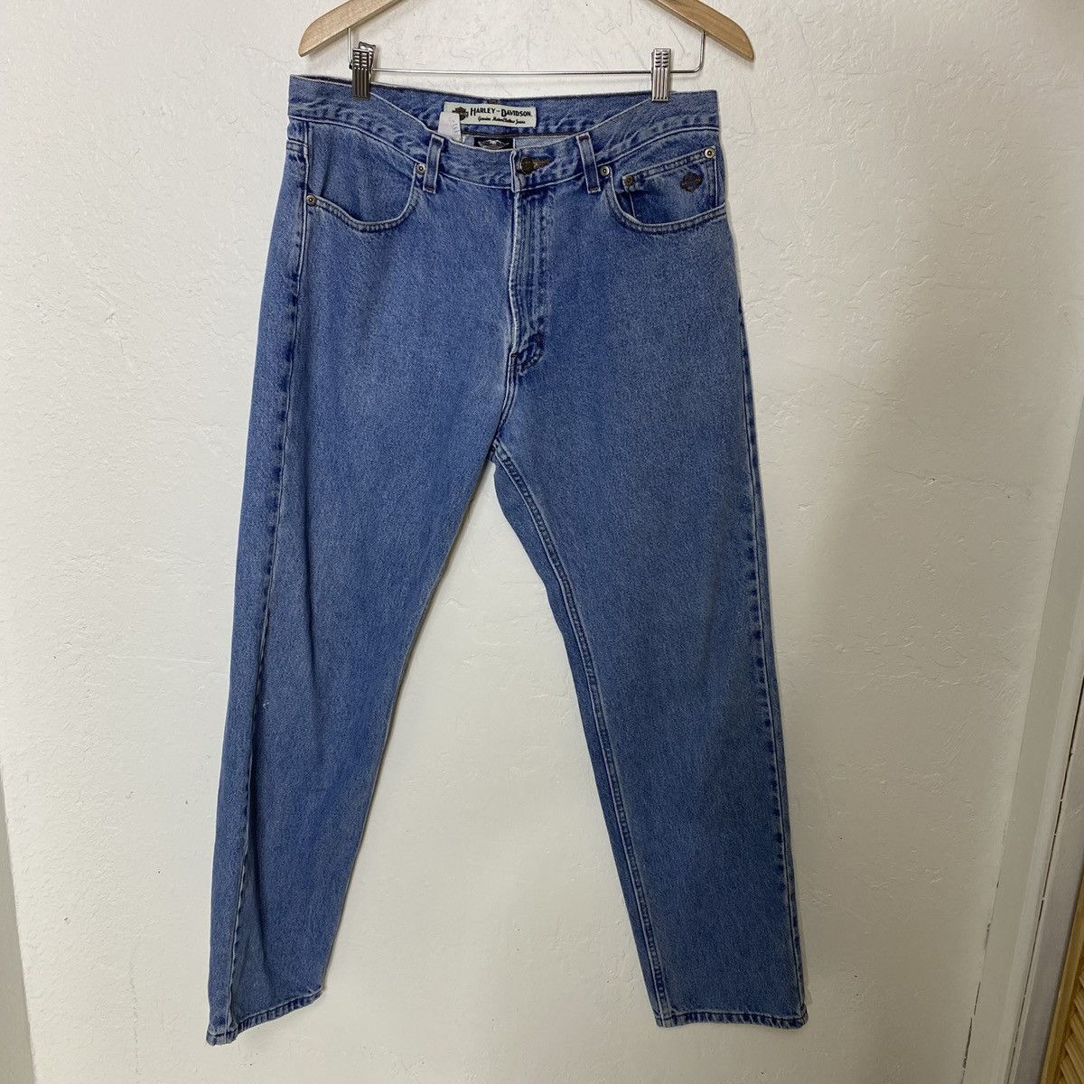 Harley Davidson HarleyDavidson Blue denim jeans Size US 34 / EU 50 - 1 Thumbnail