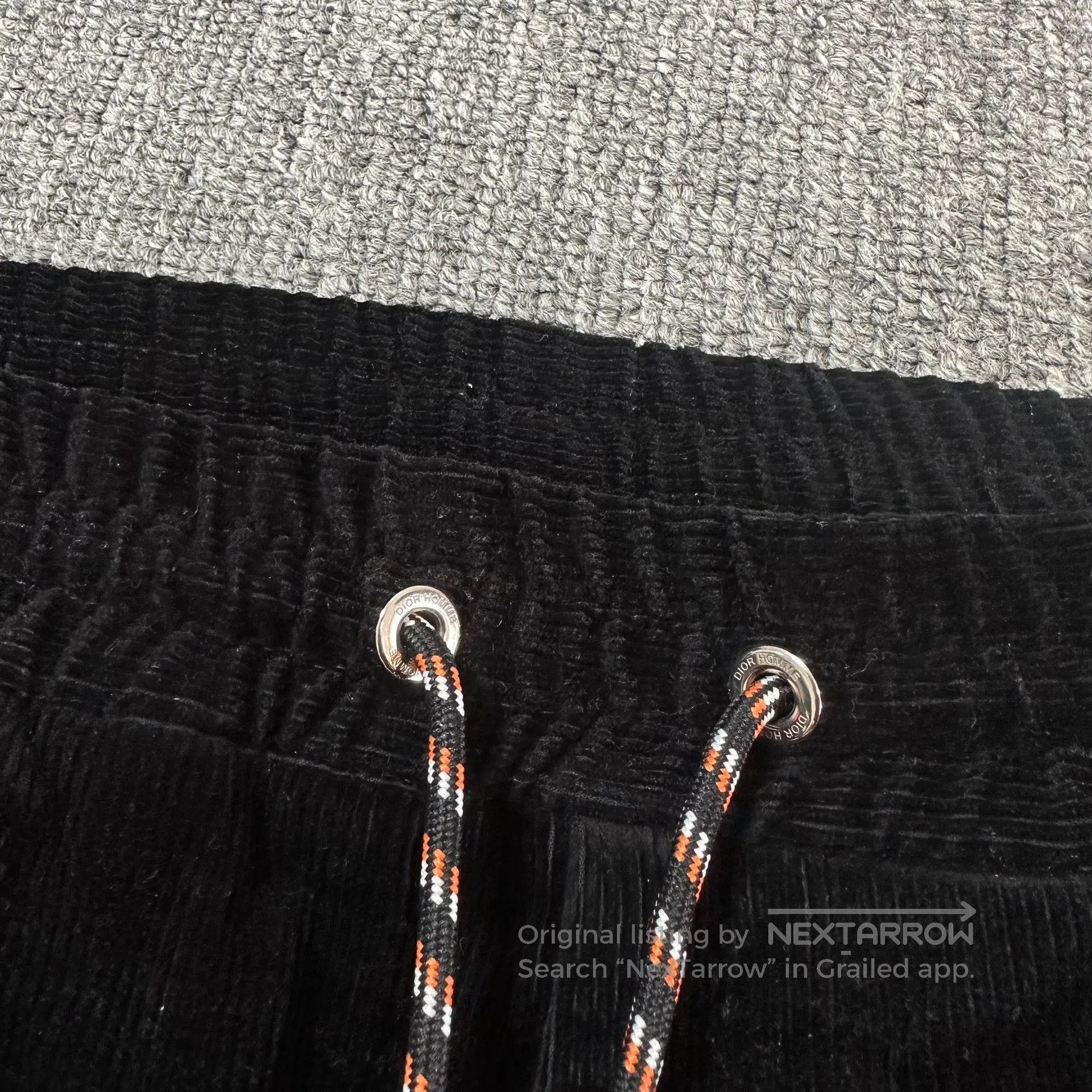 Dior Dior Black Corduroy Side Zip Sweatpants. Size US 32 / EU 48 - 3 Thumbnail