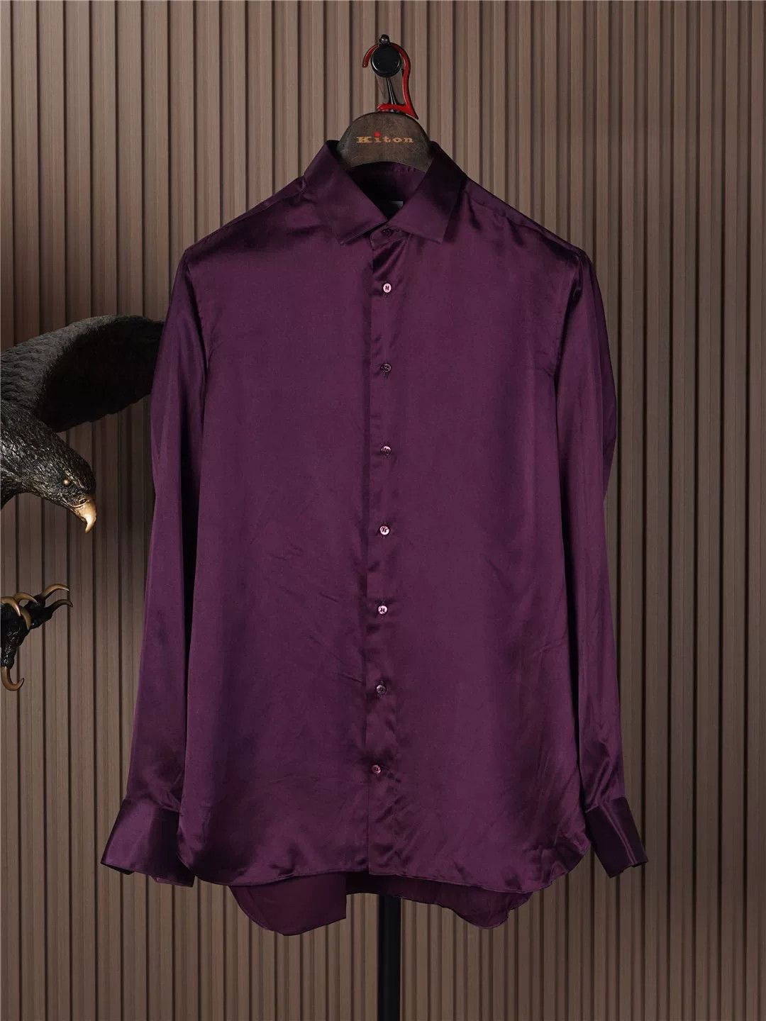 Zilli ZILLI Silk Shirt with Mother-of-Pearl Buttons Size US M / EU 48-50 / 2 - 1 Thumbnail