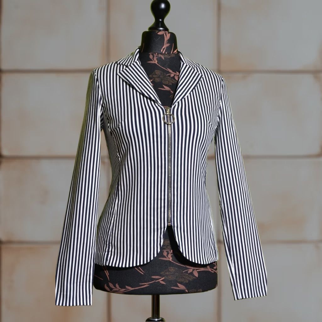 Joseph Ribkoff Joseph Ribkoff Women's Full Zip Striped Jacket UK8 IT40 Regular XS? Size M / US 6-8 / IT 42-44 - 1 Thumbnail
