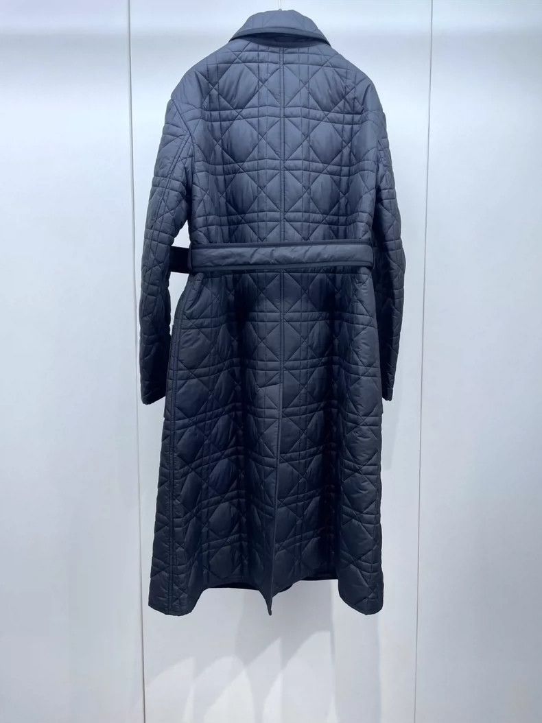 Dior Dior Black rattan checkered long cotton jacket 2504-Nextarr Size XS / US 0-2 / IT 36-38 - 2 Thumbnail