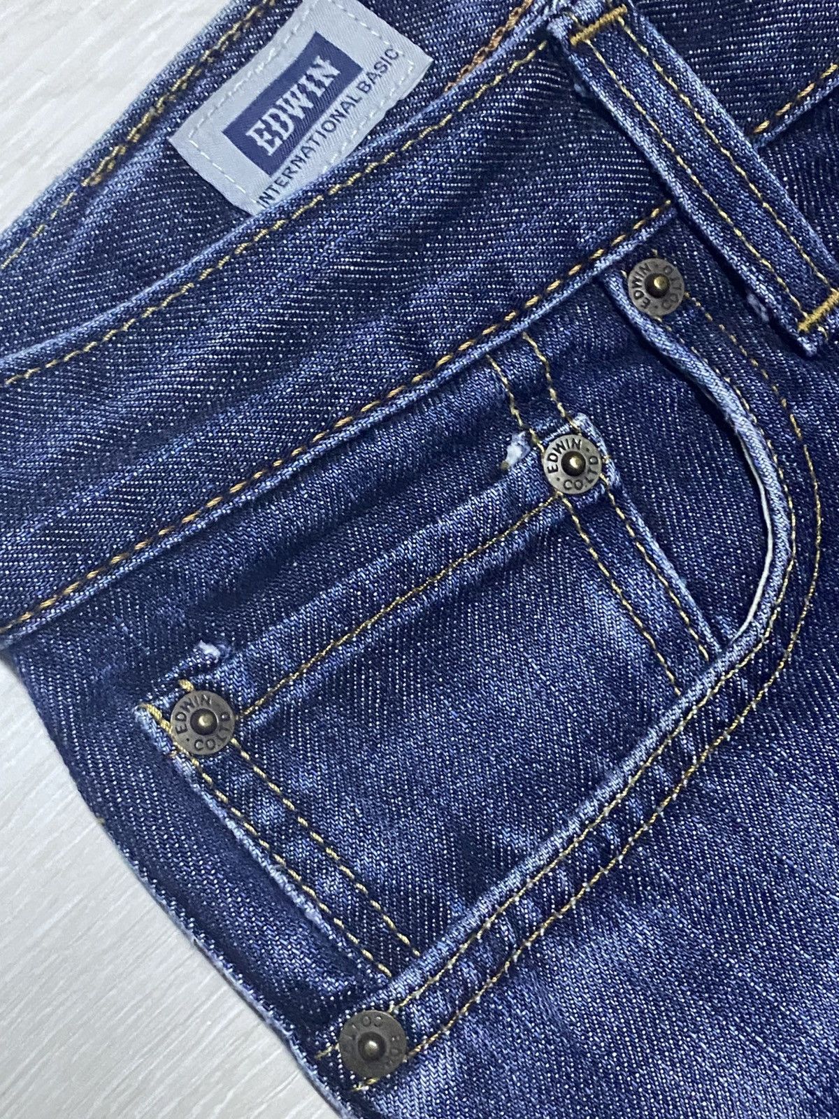 Edwin Vintage Edwin 403 Faded Wash Distressed Jeans Size US 32 / EU 48 - 9 Thumbnail