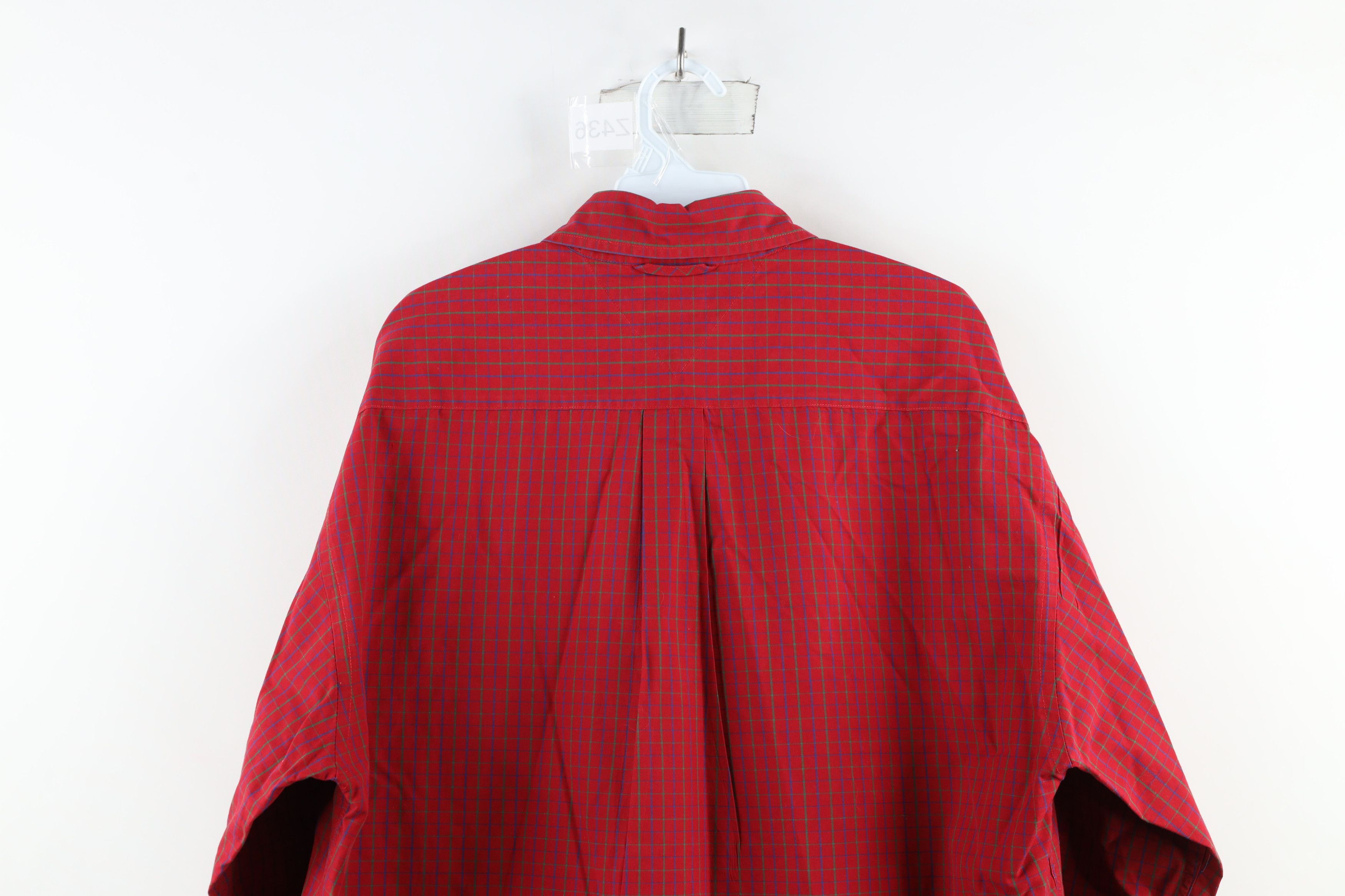 Tommy Hilfiger × Vintage Vintage 90s Tommy Hilfiger Collared Button Down Shirt Plaid Size US L / EU 52-54 / 3 - 11 Thumbnail