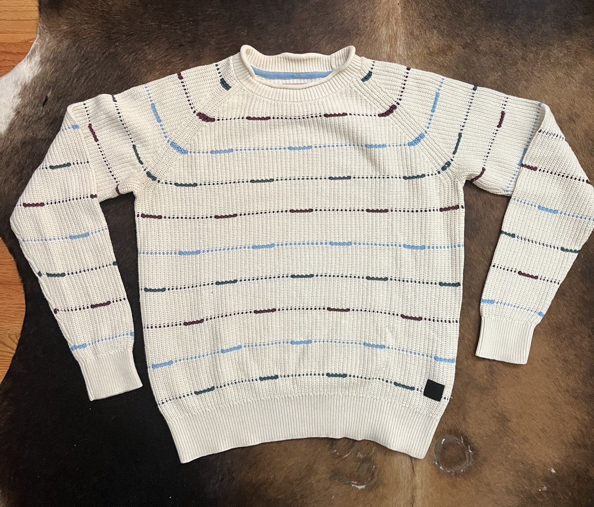 Jack & Jones Knit Sweater Multi Color Stripes Roll Kneck Size US L / EU 52-54 / 3 - 1 Thumbnail