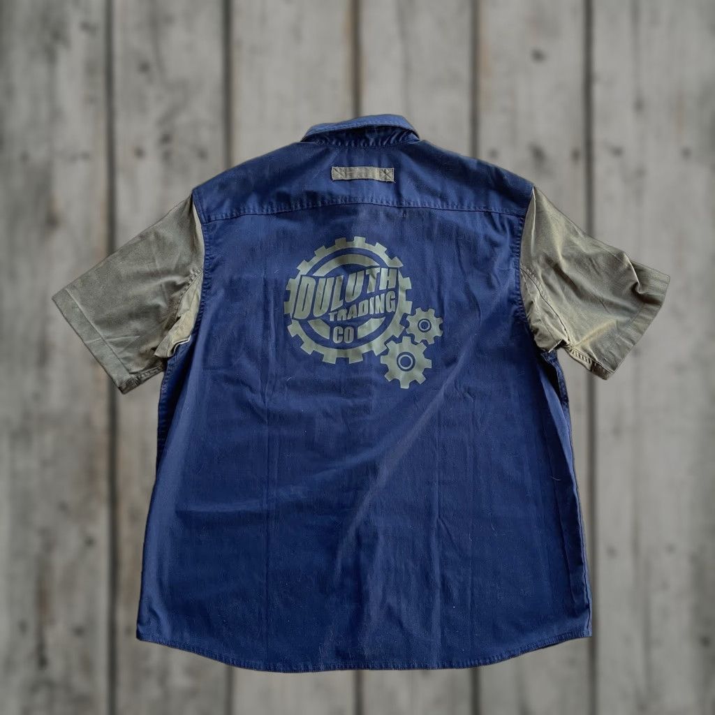 Vintage Duluth Duluth Trading Shirt Mens Large Button Up Short Sleeve Blue Everyday Shop NEW Size US L / EU 52-54 / 3 - 1 Thumbnail
