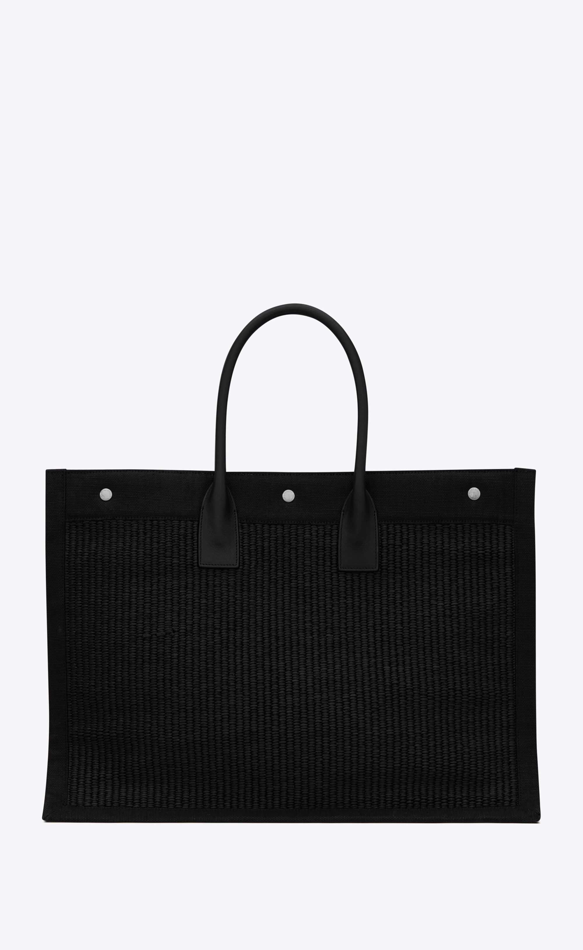 Saint Laurent Paris o1bcso1str1225 Size: OS/Rive Gauche Tote Bag in Black Size ONE SIZE - 3 Thumbnail