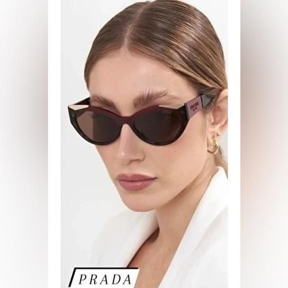 Prada New - PRADA SPR 03W Cateye Sunglasses Size ONE SIZE - 9 Thumbnail