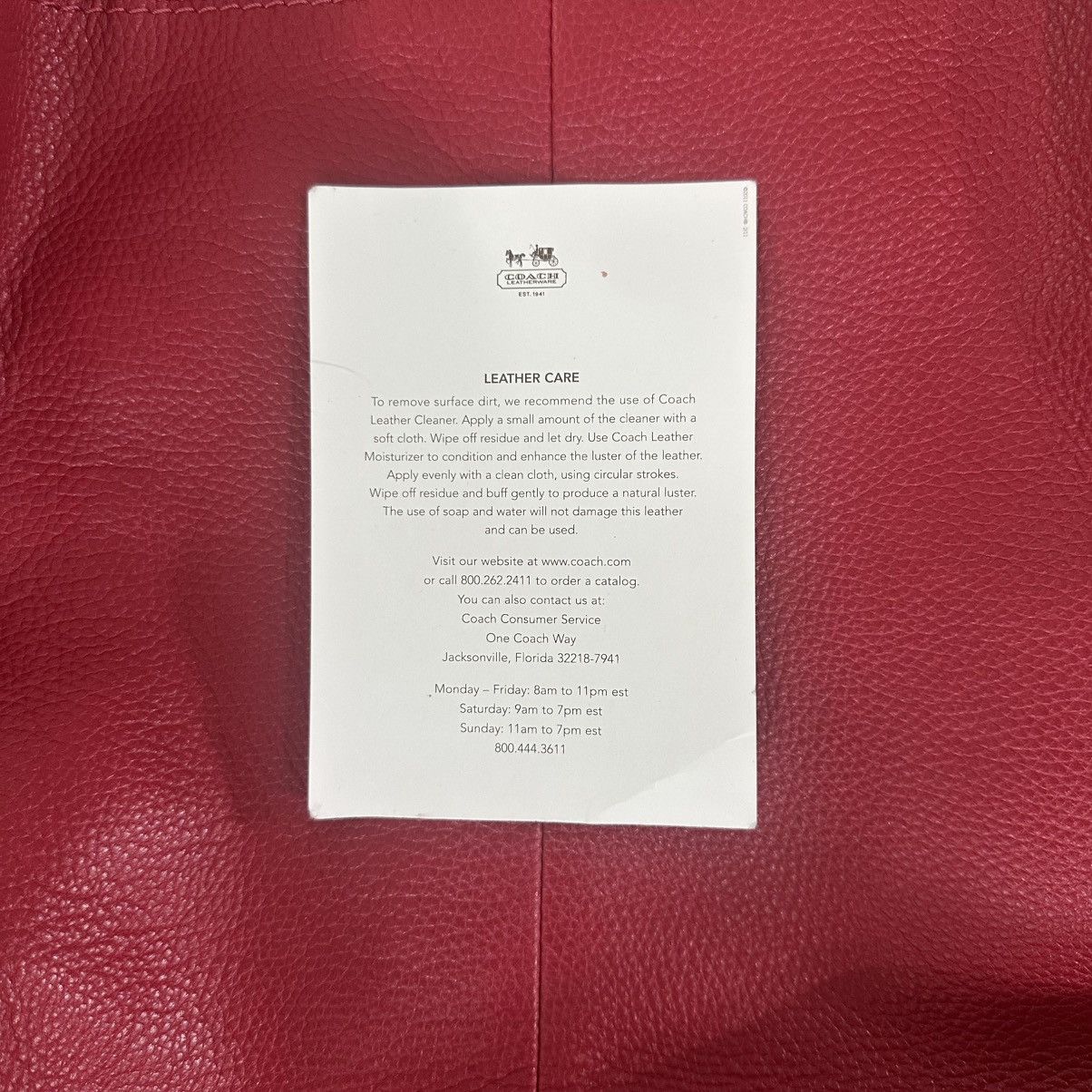 Coach COACH red leather purse/handbag Size ONE SIZE - 5 Thumbnail