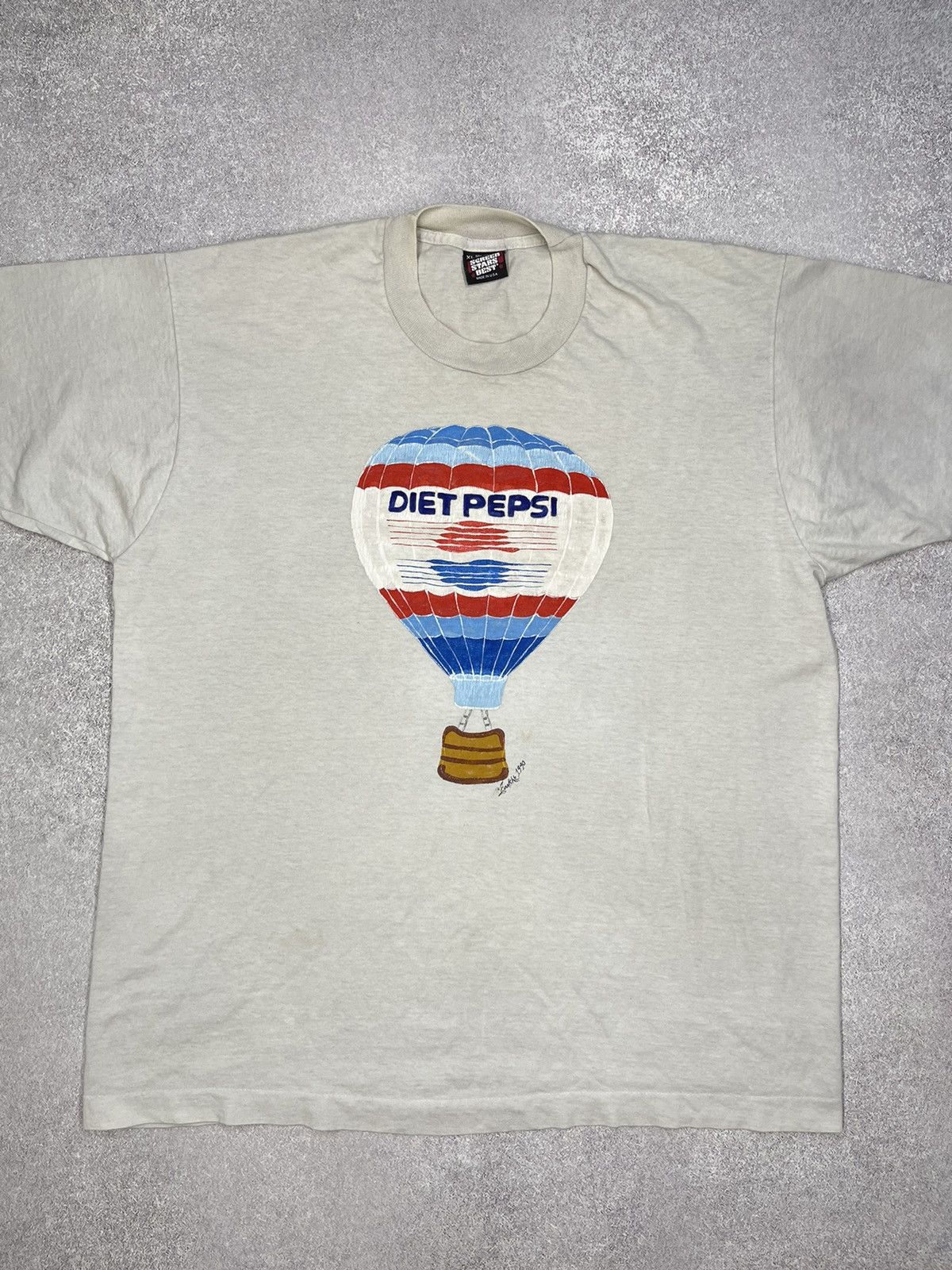 Pepsi Vintage Diet Pepsi 1990 Picture Made in USA Y2K Size US XL / EU 56 / 4 - 2 Thumbnail