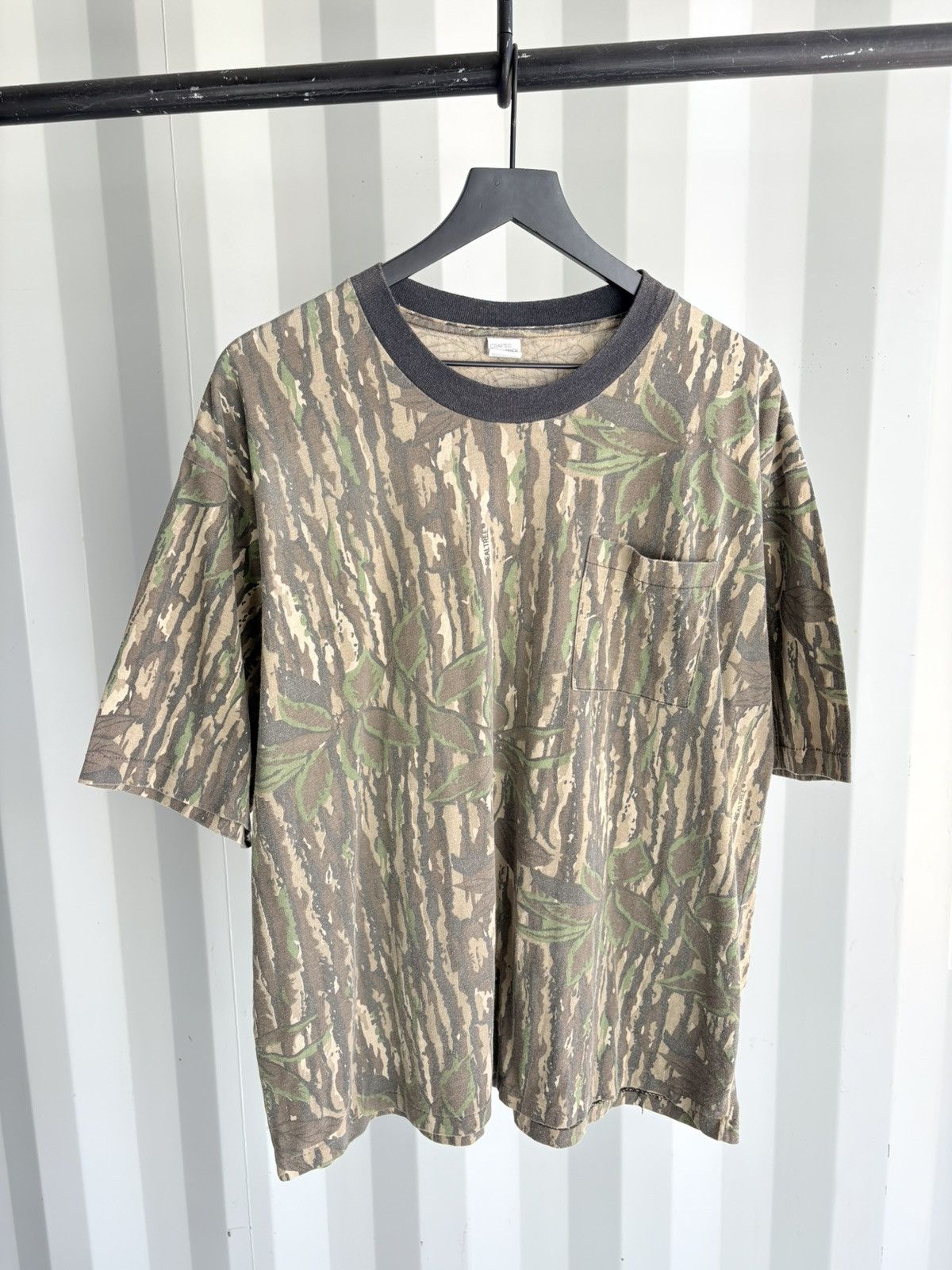 Vintage Thrashed Camo Shirt Sun Faded Distressed Size US XXL / EU 58 / 5 - 1 Thumbnail