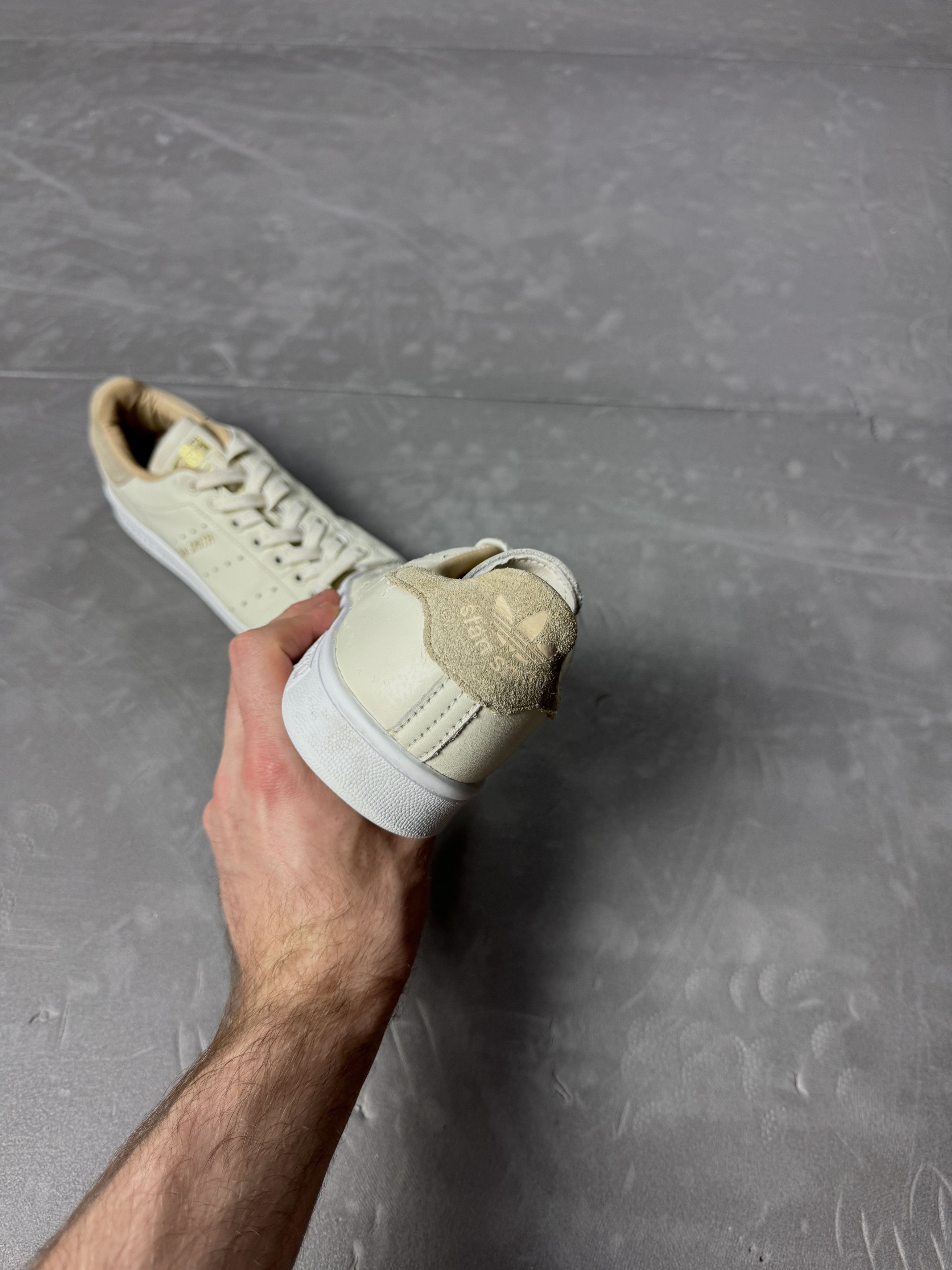 Adidas × Vintage Adidas Stan Smith beige leather sneakers shoes retro y2k Size US 5.5 / EU 38 - 7 Thumbnail