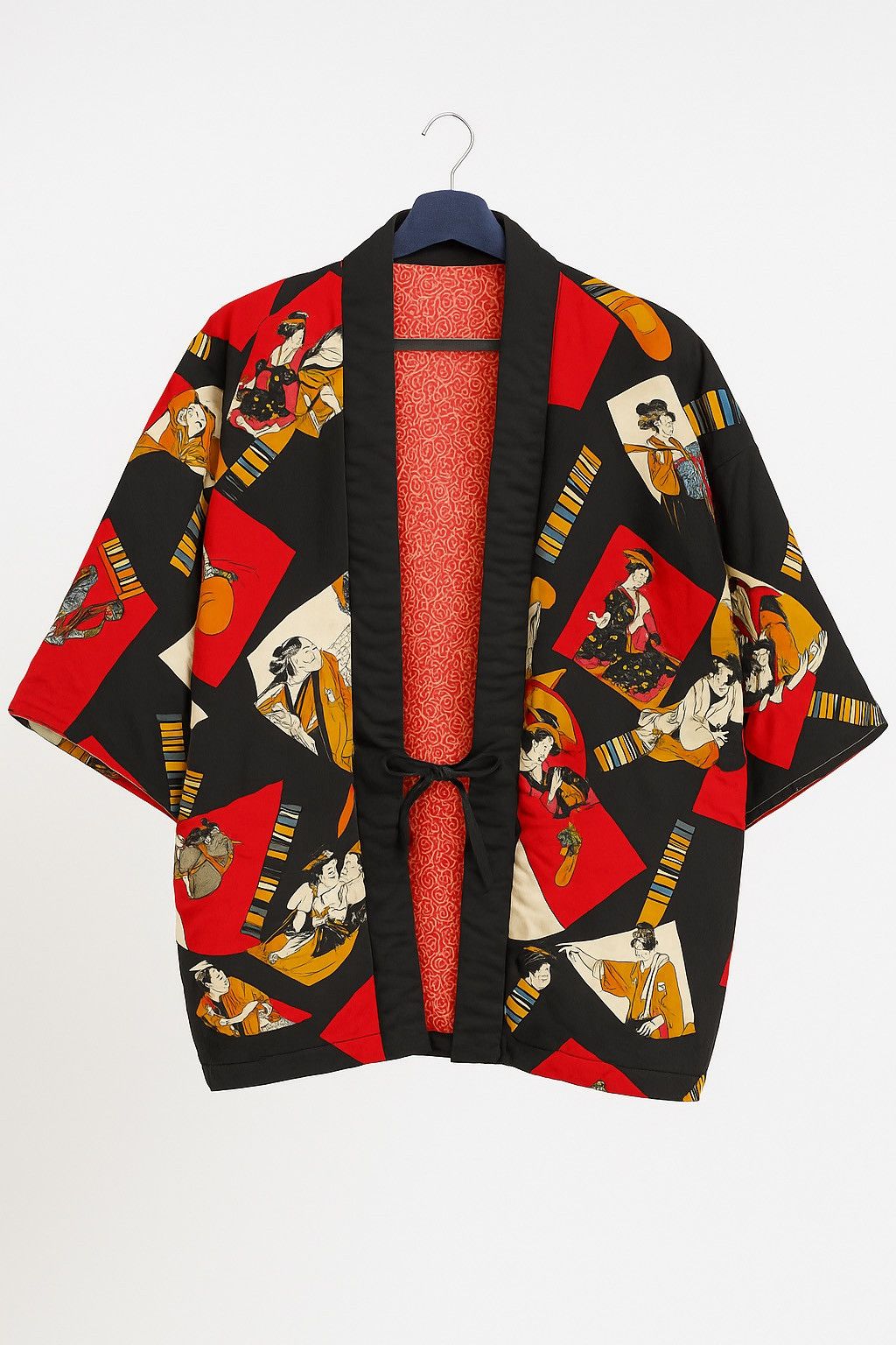 Japanese Brand Vintage Japanese Ukiyo-e Haori Jacket Kimono Style - Unisex Size US L / EU 52-54 / 3 - 2 Thumbnail