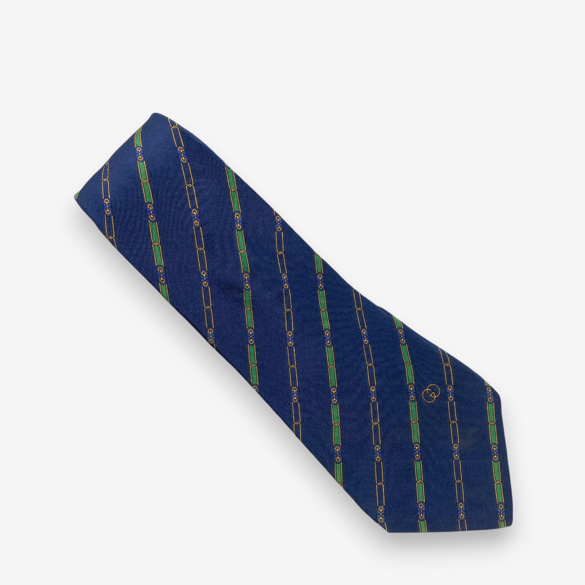 Japanese Brand Vintage Gucci SILK Necktie Cravate Pure Silk Neck Tie Size ONE SIZE - 2 Thumbnail