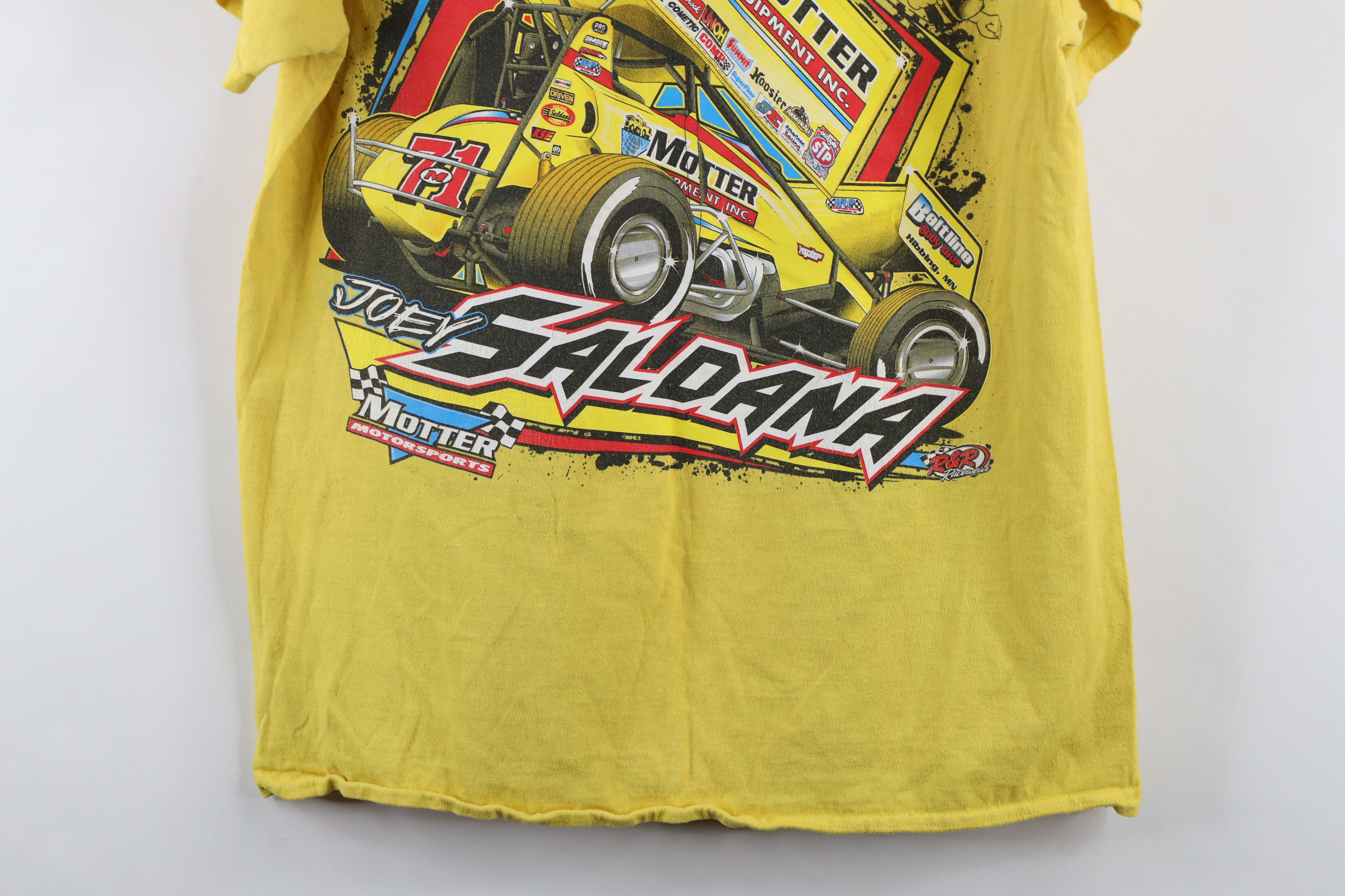 Vintage Streetwear Saldana The Brownsburg Bullet Racing T-Shirt Size US M / EU 48-50 / 2 - 15 Thumbnail