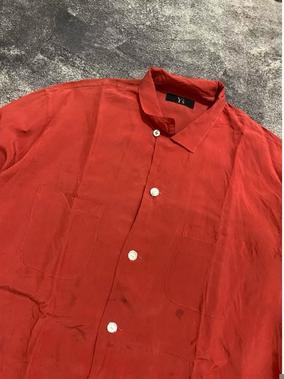 Yohji Yamamoto Yohji Yamamoto Orange Shirt Size US L / EU 52-54 / 3 - 5 Thumbnail
