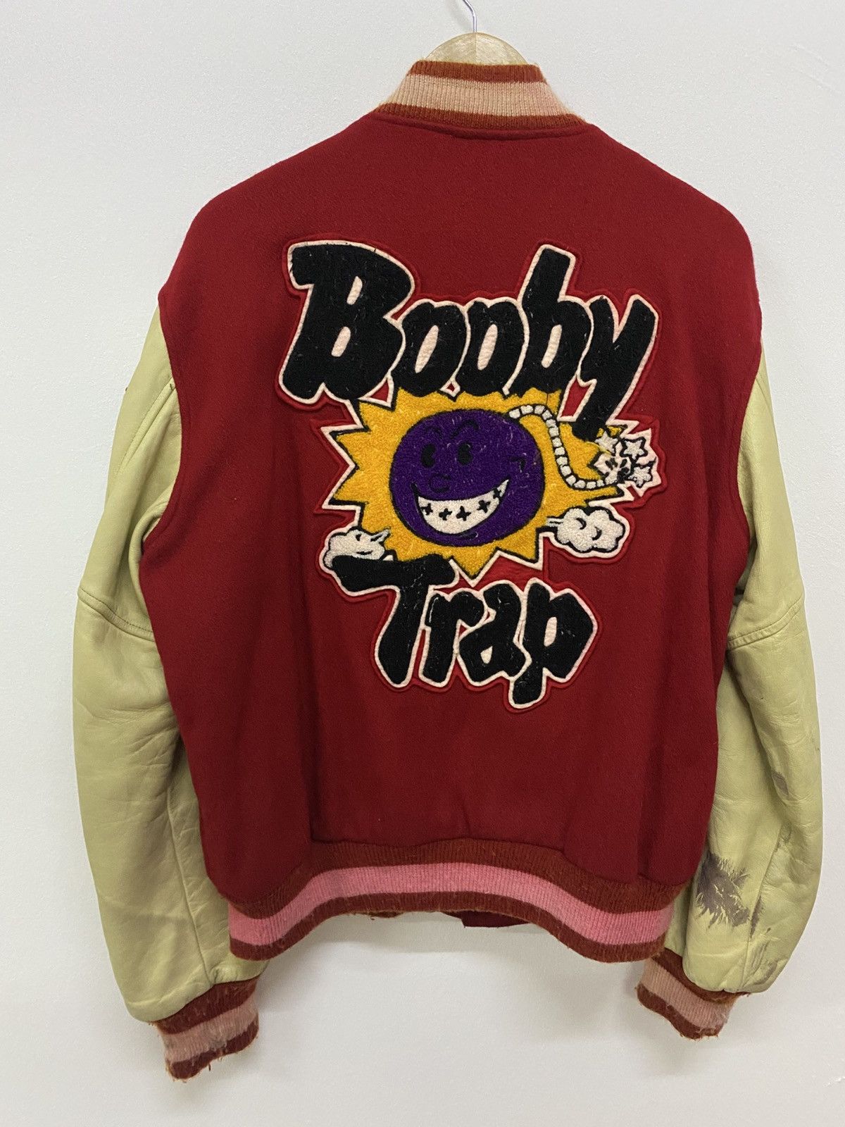 Japanese Brand Rsc streetwear booby trap biglogo varsity jacket Size US L / EU 52-54 / 3 - 1 Thumbnail
