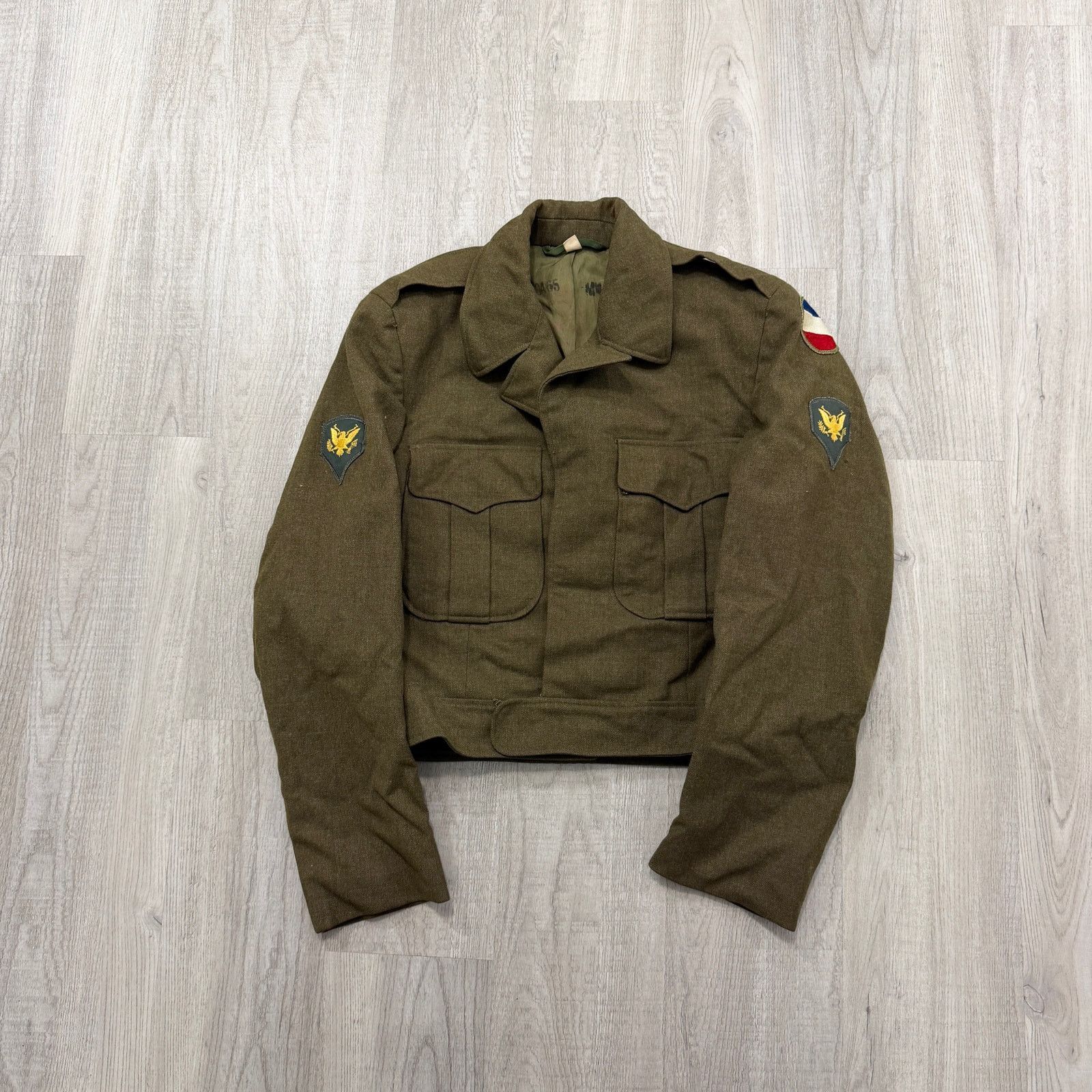 Vintage Vintage US Army Ike Field Jacket Size 36R Virgin Wool Combat Size US S / EU 44-46 / 1 - 1 Thumbnail