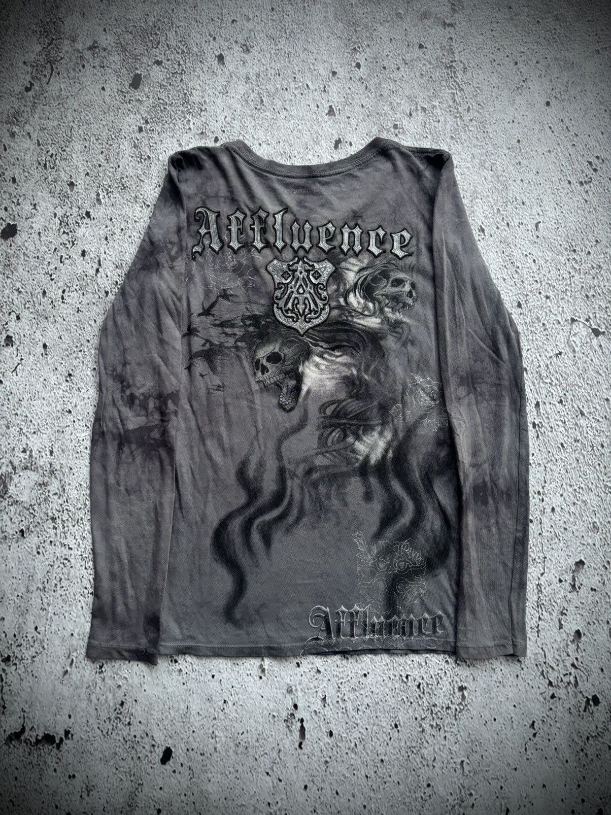 If Six Was Nine Y2k Affluence Skull Ifsix Punk Style Longsleeve Size US S / EU 44-46 / 1 - 2 Thumbnail