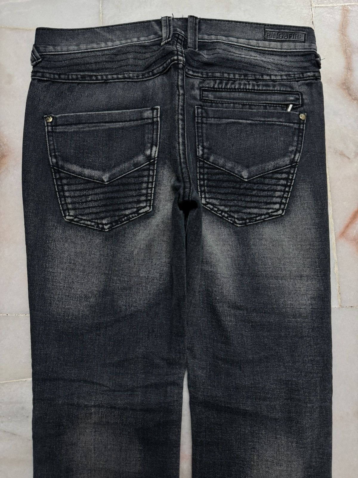 Japanese Brand 💥SLIM STRAIGHT BALMAIN INSPIRED BIKER DENIM JEAN BY JAPANESE Size US 31 - 13 Thumbnail
