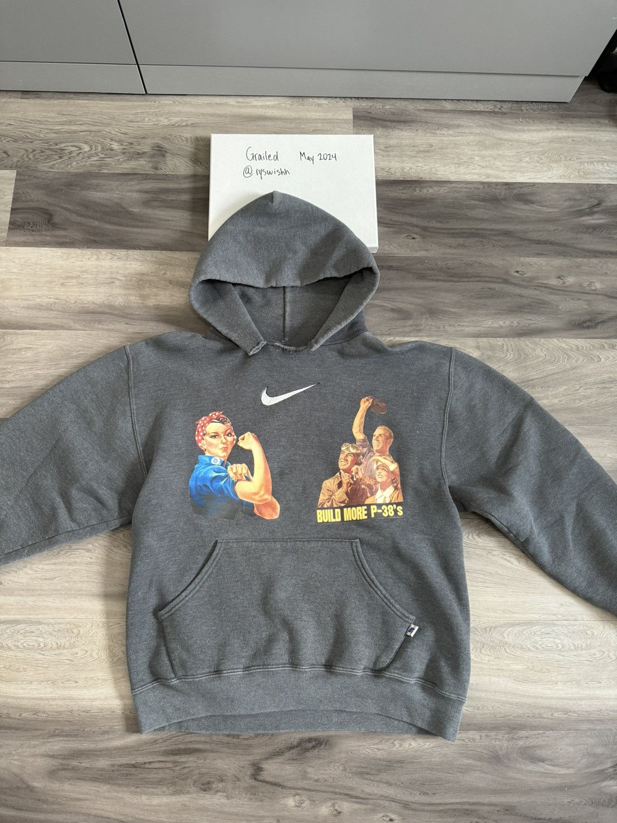 Russell Athletic Custom Russel Nike WW2 Era Hoodie Size US M / EU 48-50 / 2 - 1 Thumbnail