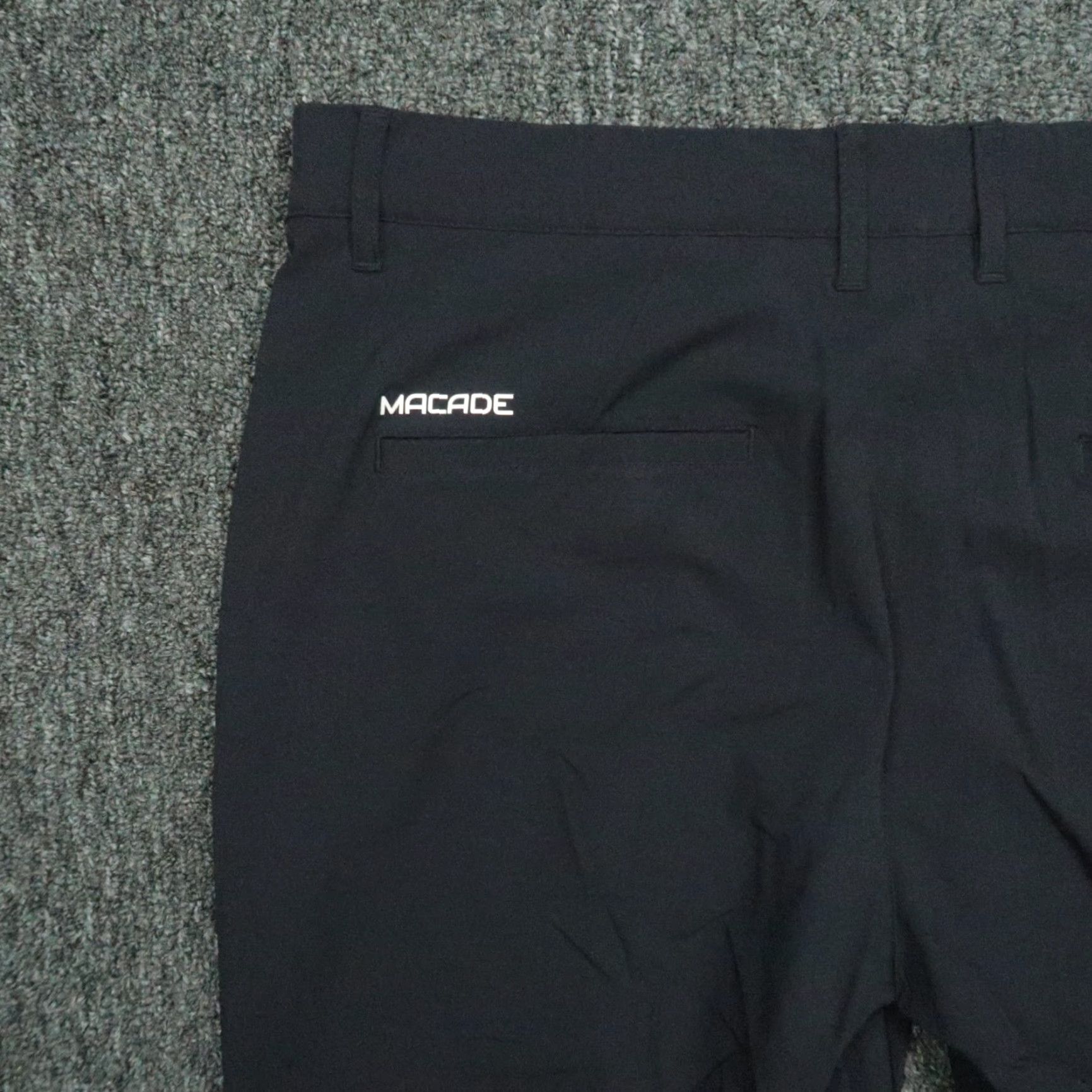 Vintage Macade Pants Men 36x32 Blue Slim Fit Tapered Chino Nylon Spandex Lightweight Pockets Belt Loops Size US 36 / EU 52 - 6 Thumbnail