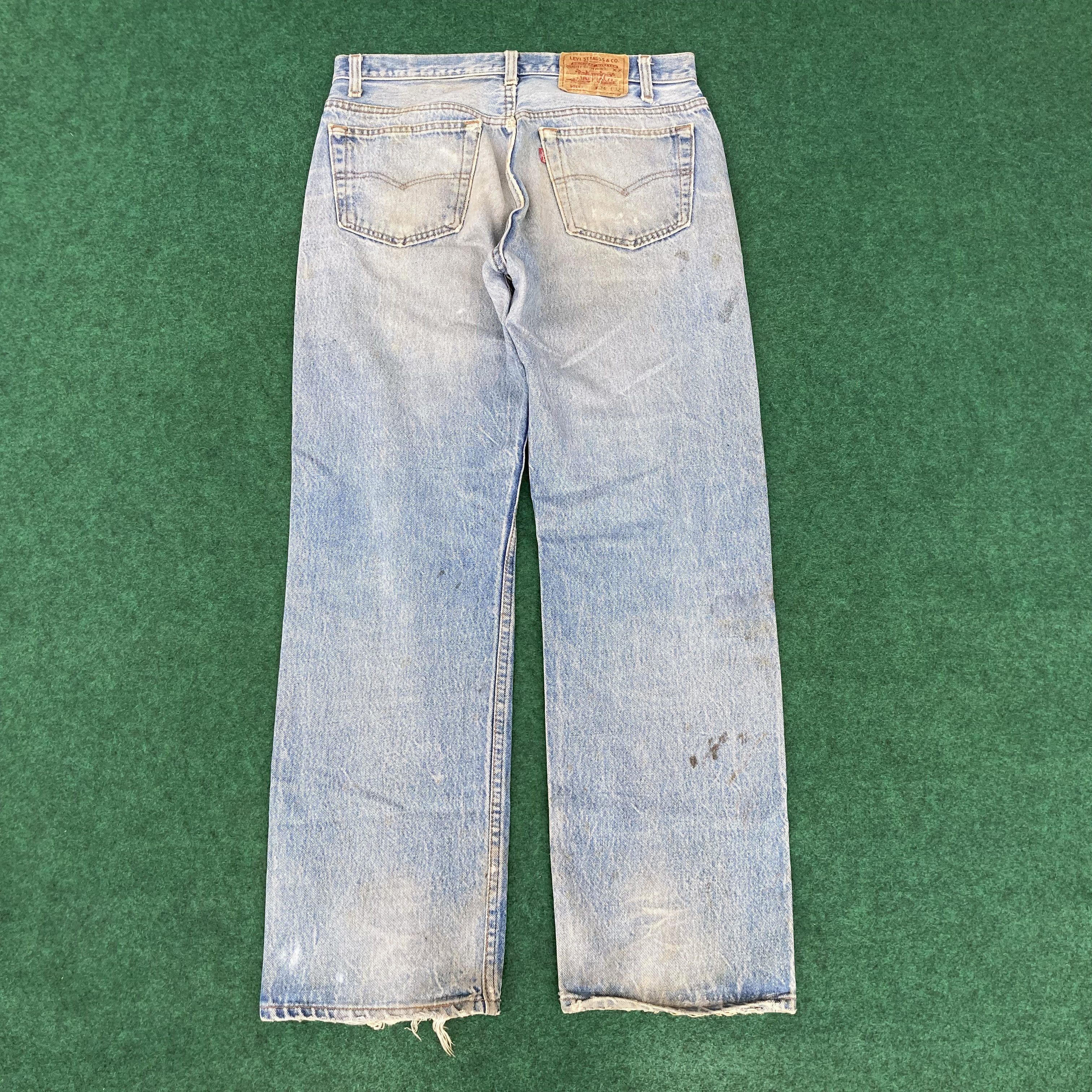 Levi's 31x29 Vintage Levis 501xx Button Fly Blue Denim Jeans Size US 31 - 14 Thumbnail