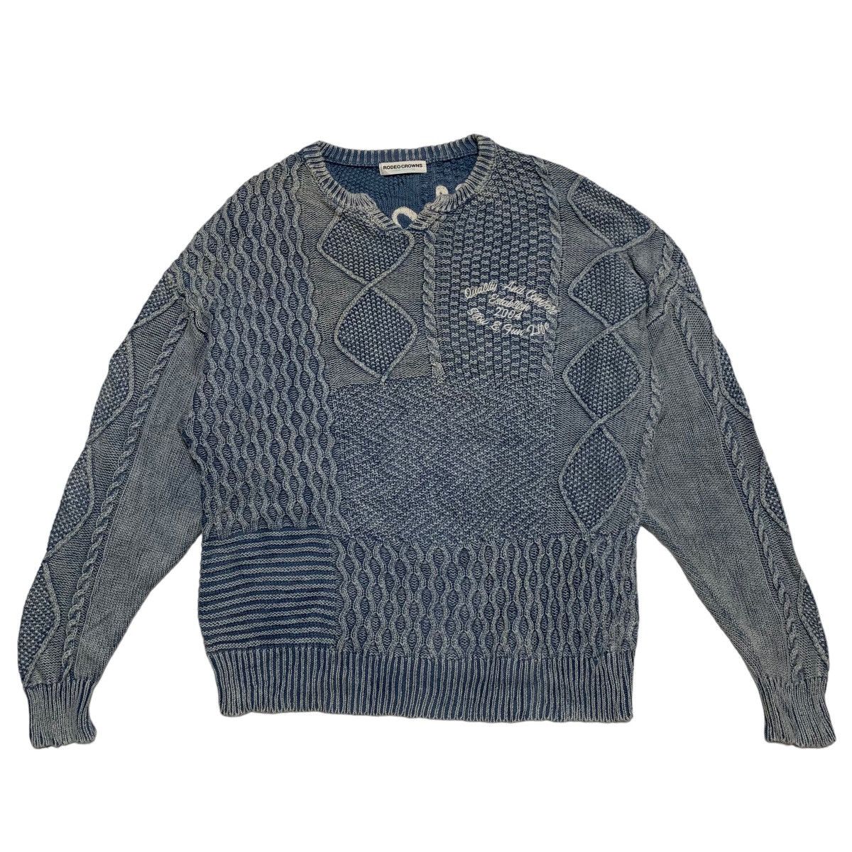 image of Rodeo Crown Knitwear Sweater in Blue, Men's (Size Large)