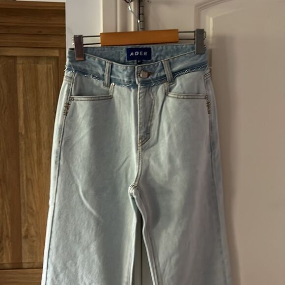 Ader Error NEW Ader error Innersy deconstructed straight leg jeans 26 Size 26" / US 2 / IT 38 - 9 Thumbnail