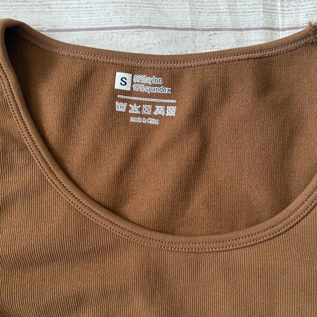 Other Women S scoopneck bodycon Longsleeve body suit w/snap closur Size S / US 4 / IT 40 - 3 Thumbnail