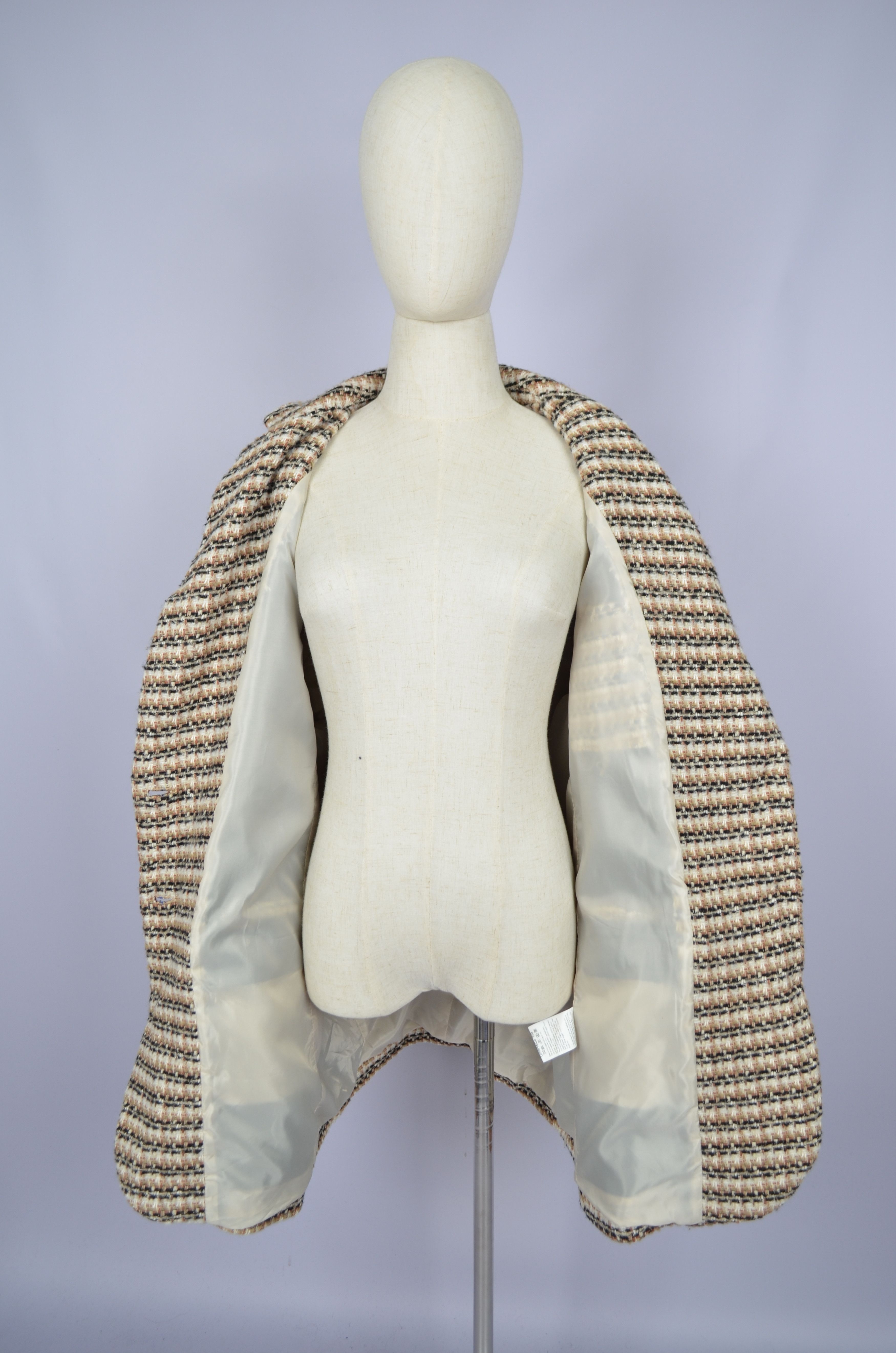 Designer Herzensangelegenheit Tweed Cotton Blazer Jacket Sz 42 XL Size XL / US 12-14 / IT 48-50 - 17 Thumbnail