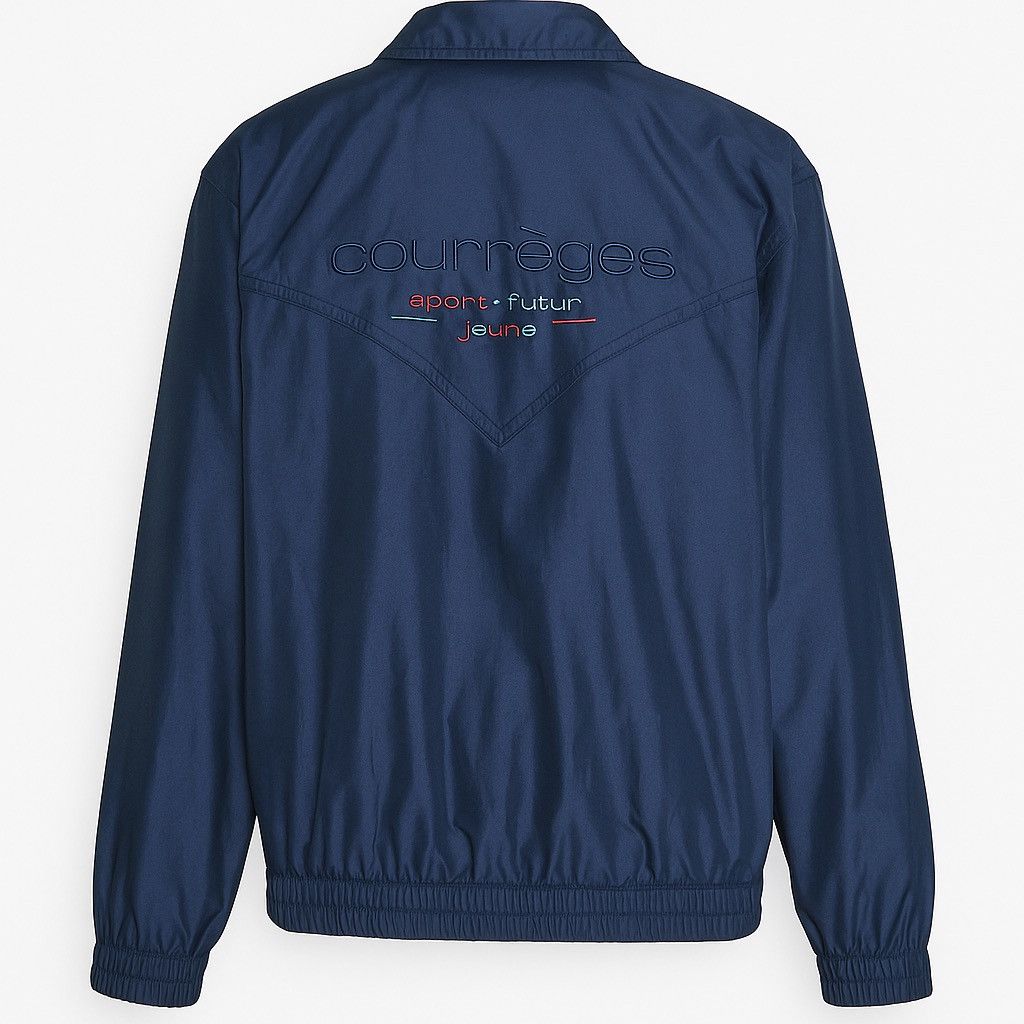 Courreges Vintage Courrèges Paris Sport Futur Windbreaker Jacket Blue Size US L / EU 52-54 / 3 - 2 Thumbnail