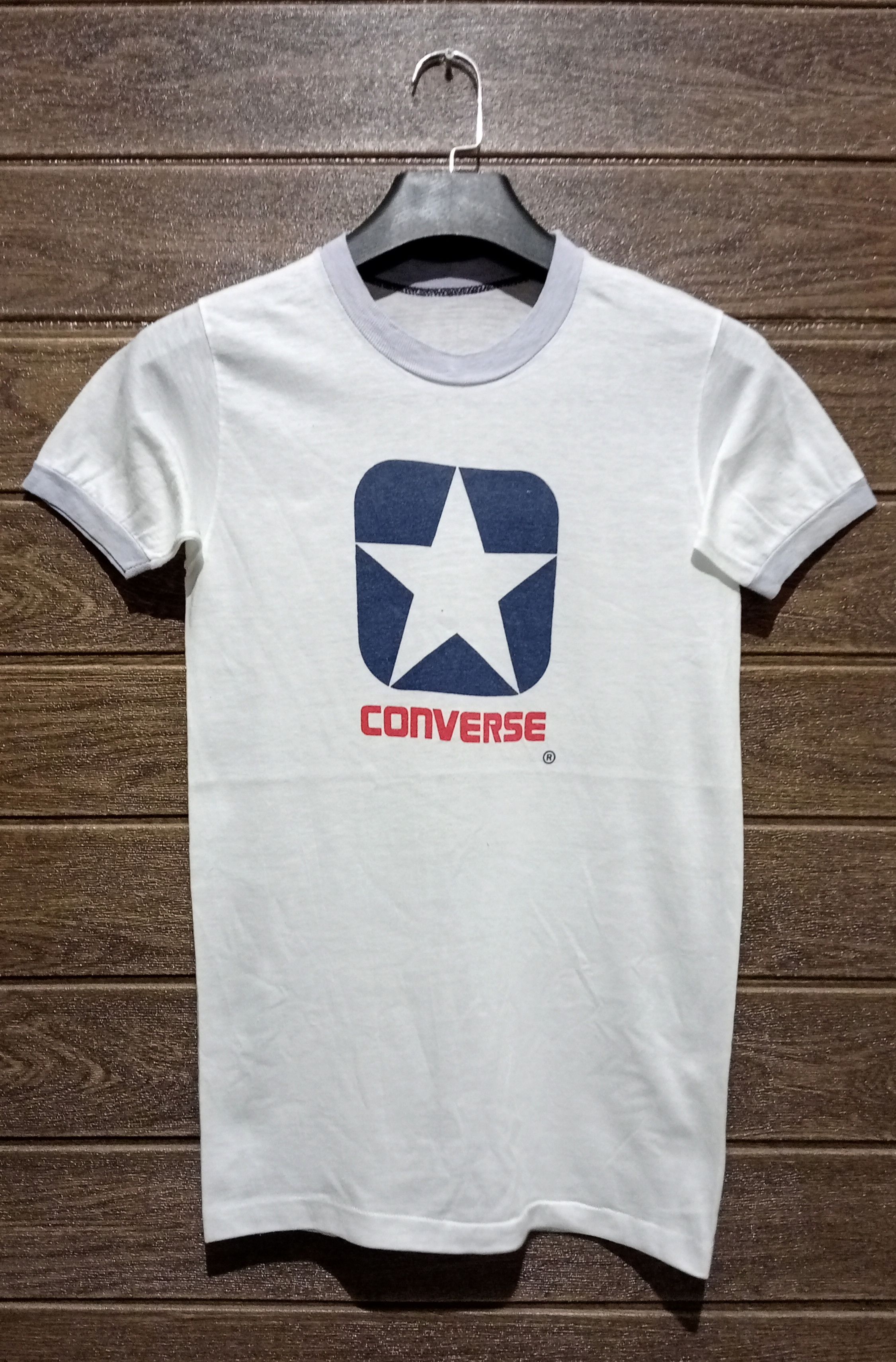 Converse Vintage '70s Converse Single Stitch Ringer Tee Very Rare Size US S / EU 44-46 / 1 - 1 Thumbnail