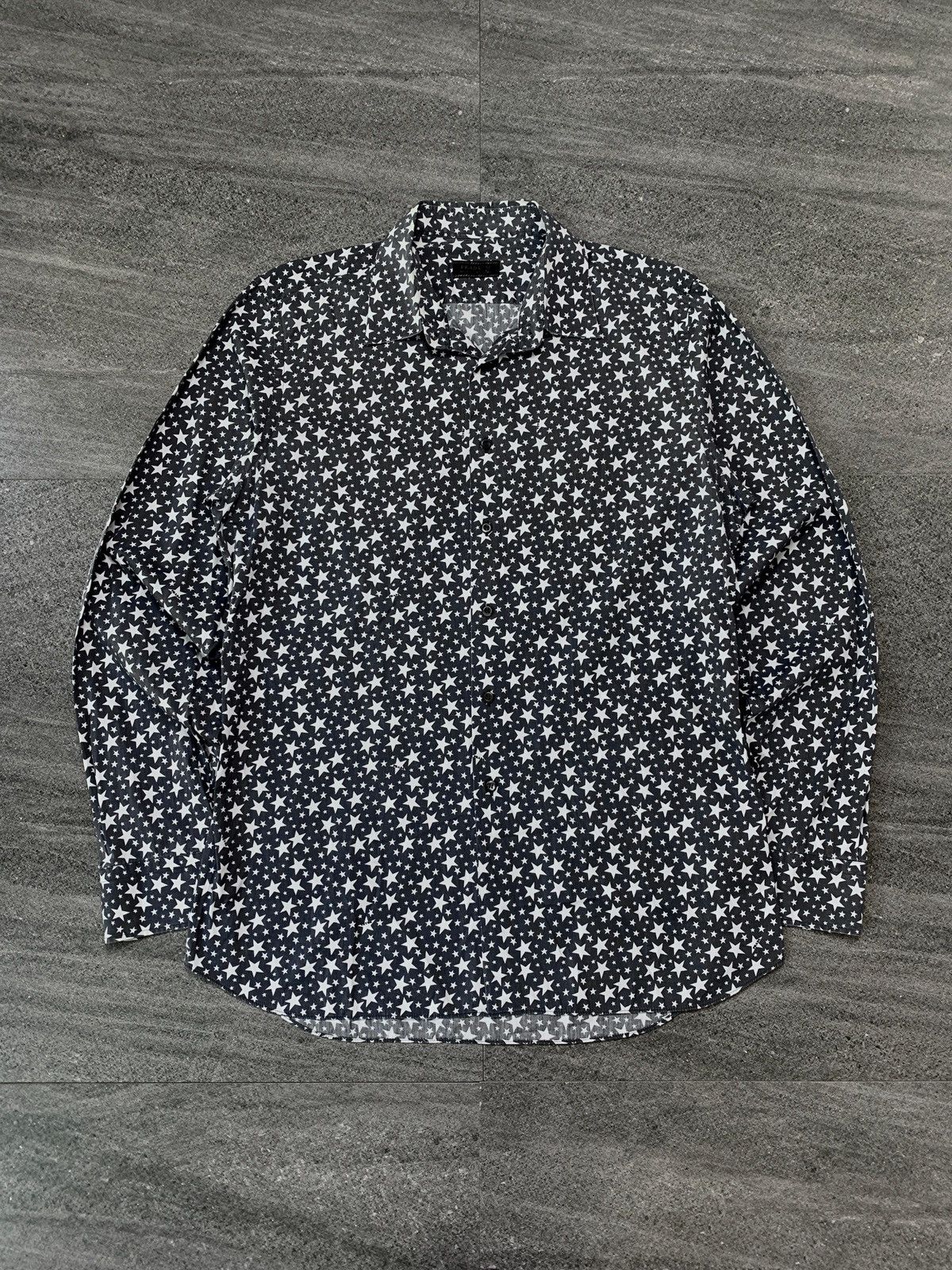 Prada FREE TAX! 2000s Stars Printed Shirt- Large Size US L / EU 52-54 / 3 - 1 Thumbnail