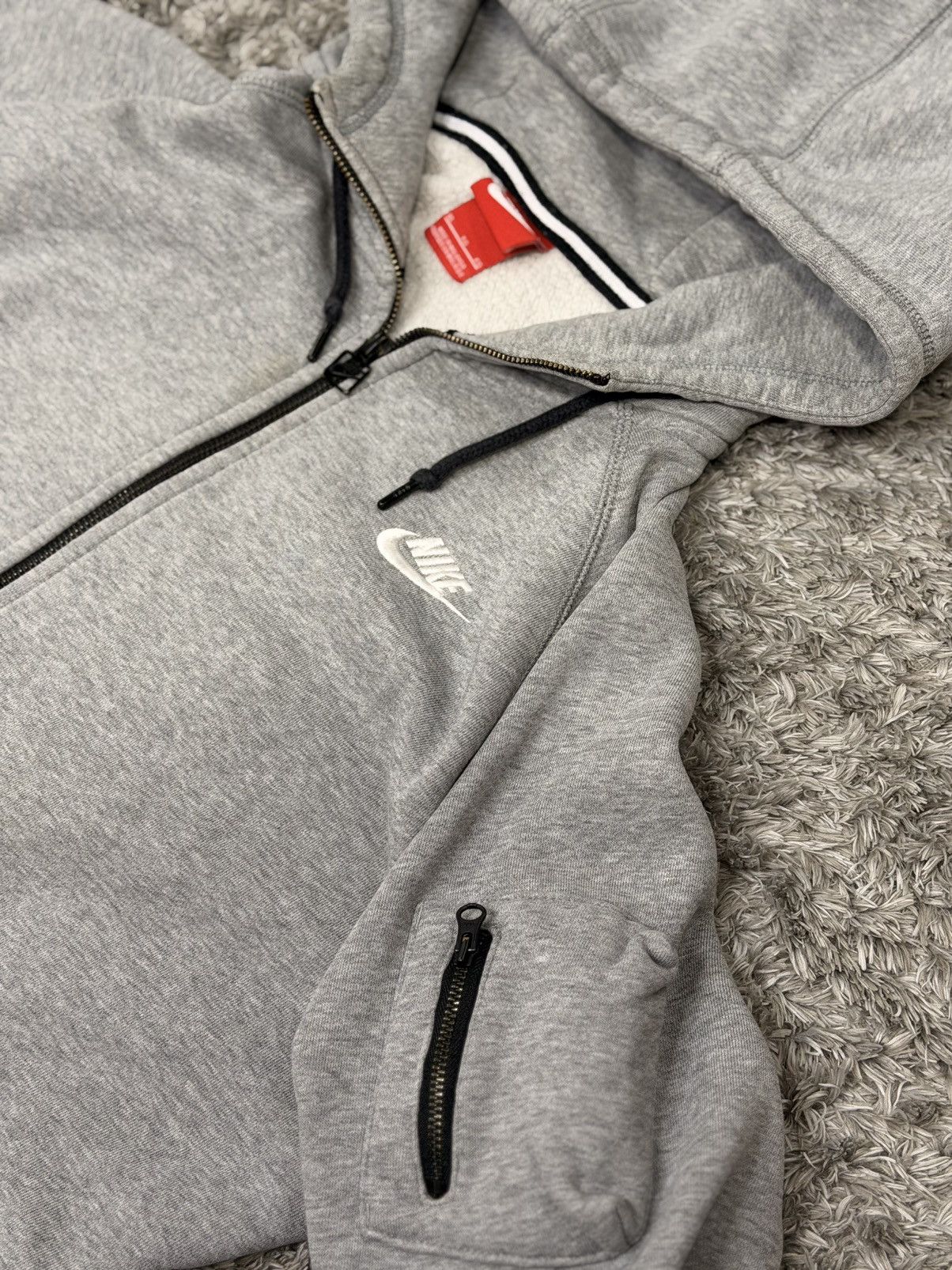 Nike Nike Sportswear Hoodie Mens XL Gray Tech Fleece Size US XL / EU 56 / 4 - 2 Thumbnail