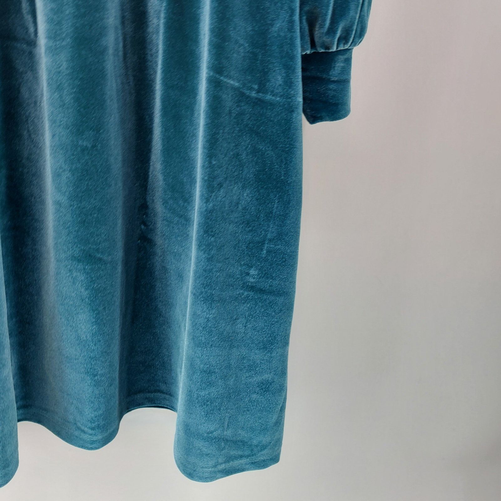 Other Candace Cameron Bure Green Velour Dress Long-sleeved MP Size M / US 6-8 / IT 42-44 - 15 Thumbnail
