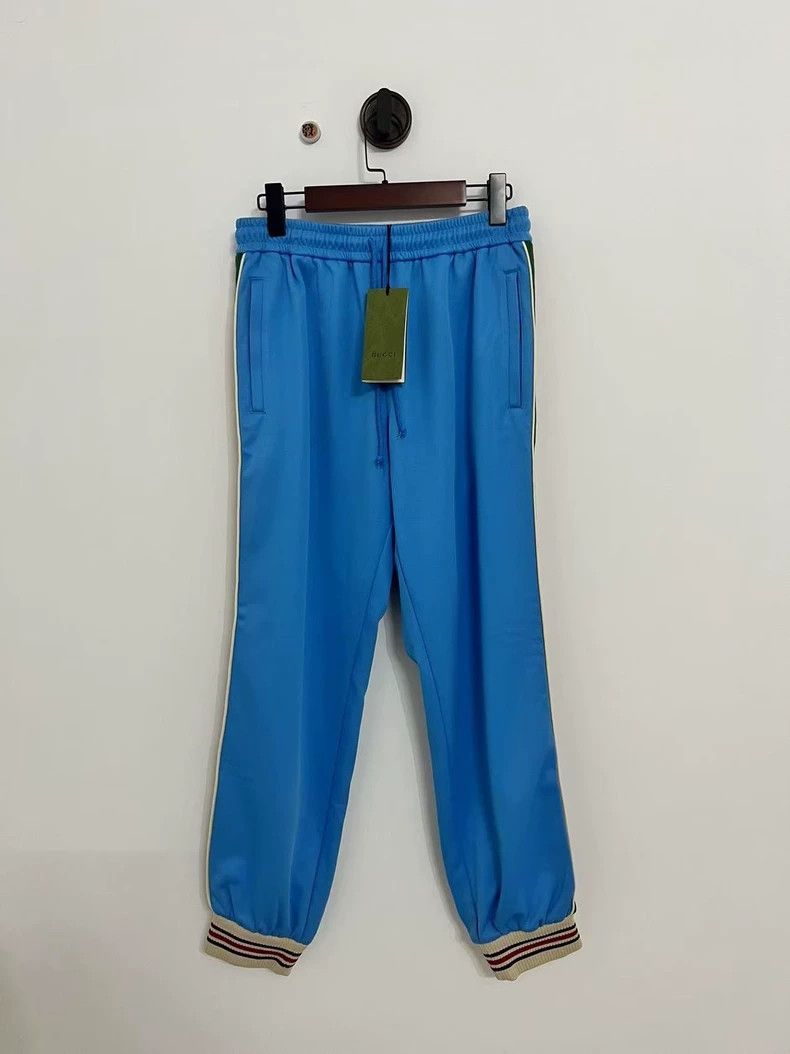 Gucci blue side stripe Gucci pants-dmc Size US 31 - 1 Thumbnail
