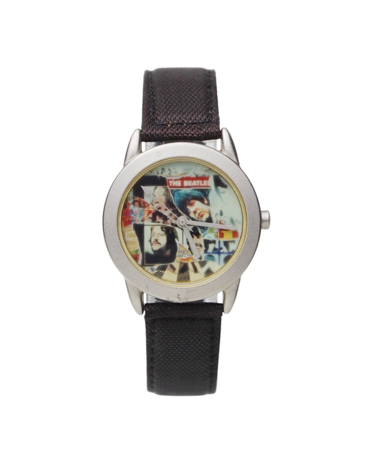 Vintage 2000S THE BEATLES COLLAGE OF ICONIC ALBUM DIAL WATCH Size ONE SIZE - 1 Thumbnail