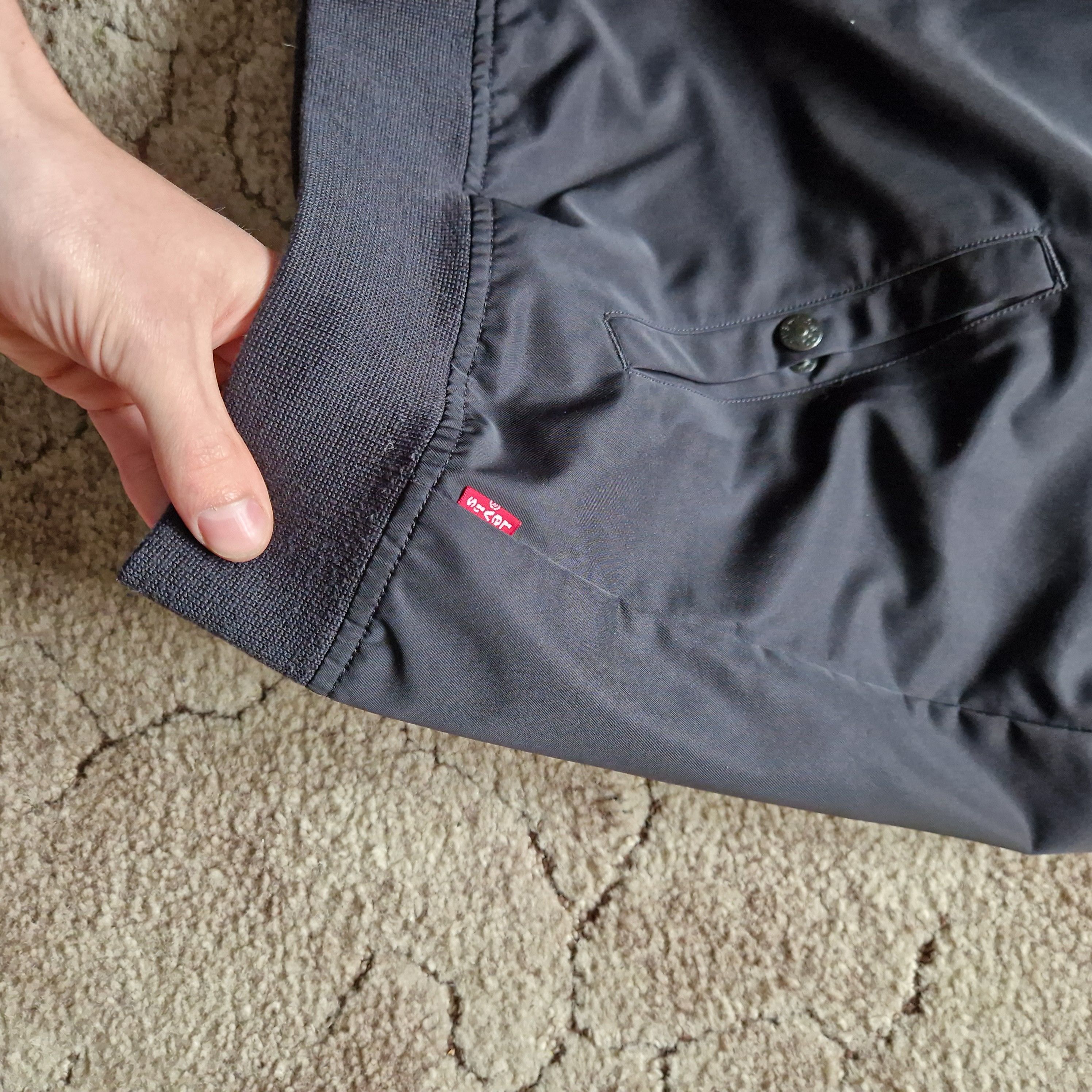 Levi's Levi’s Bomber Jacket – Black Nylon Outerwear (Size L) Size US L / EU 52-54 / 3 - 8 Thumbnail
