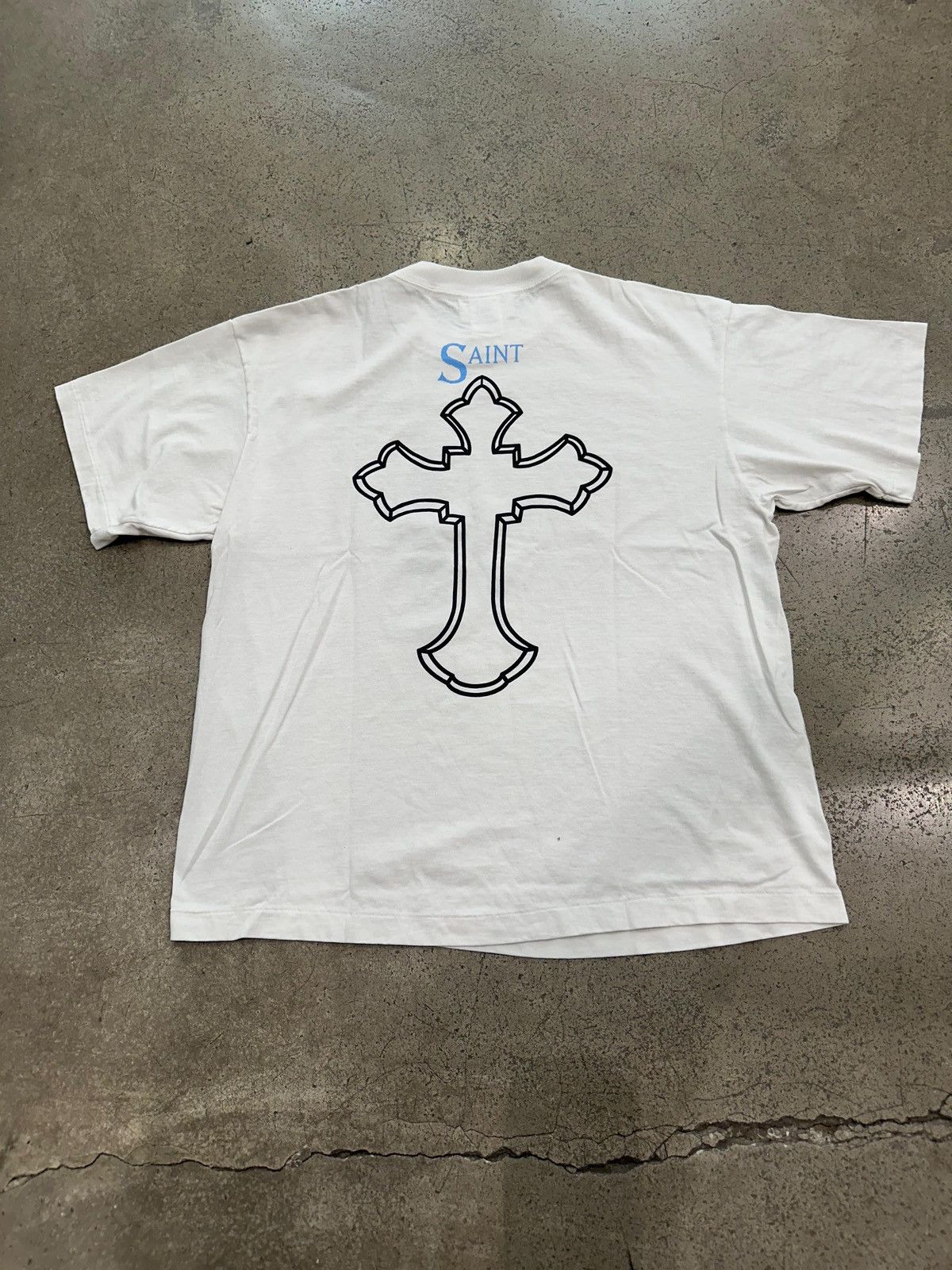 Saint Michael SAINT Mxxxxxx - 2Pac Tee White Size US XL / EU 56 / 4 - 4 Thumbnail