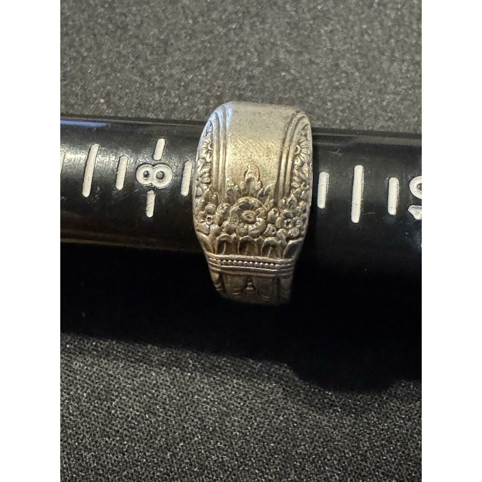 Other Sterling Tested Not Marked Spoon Ring Open Size 9 Size ONE SIZE - 2 Thumbnail