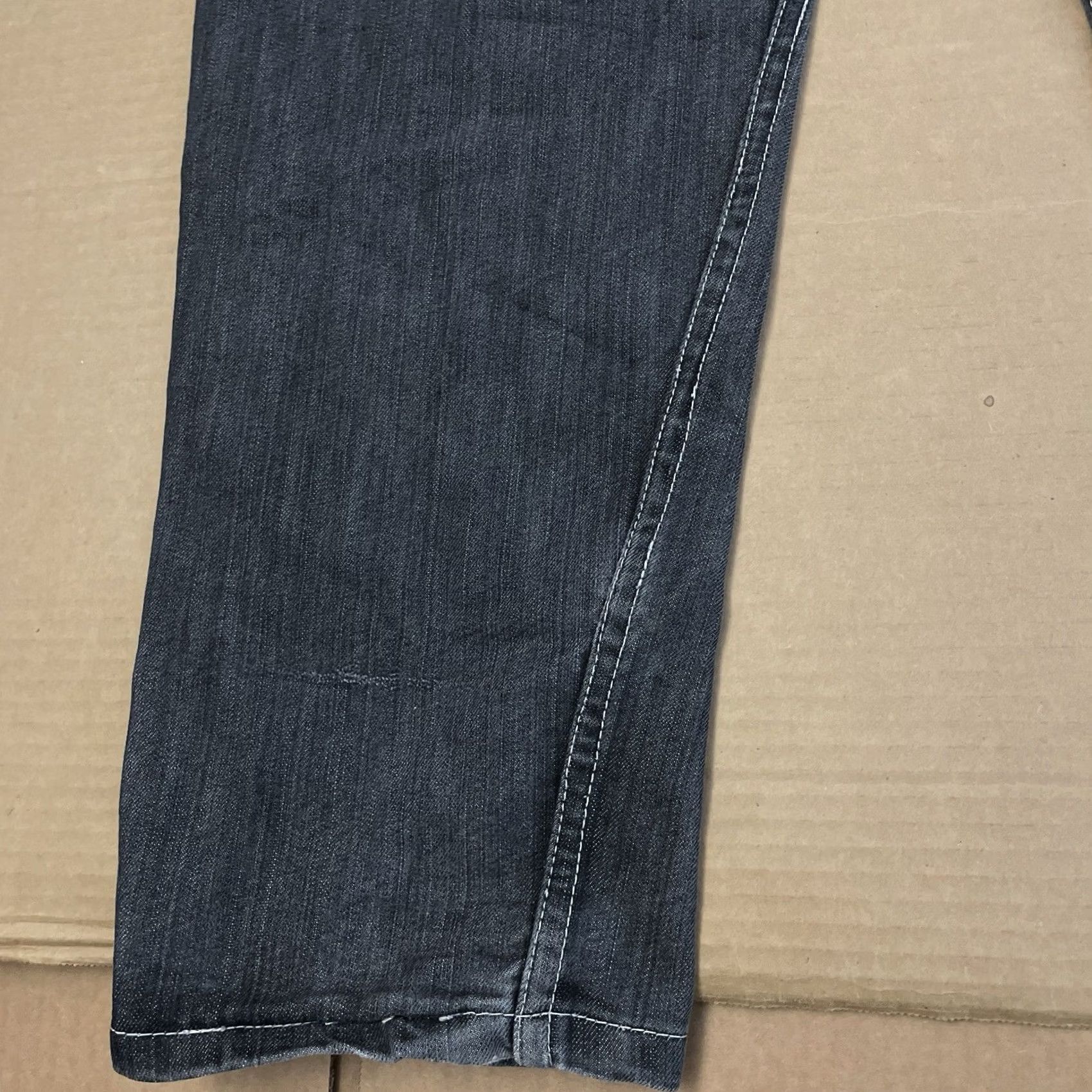 Express BROOKLYN XPRESS Jeans Men 5-Pocket Denim 40 x 34 Gray 31in Inseam Regular Straight Hip Hop 90s Vintage? No Size US 40 / EU 56 - 2 Thumbnail