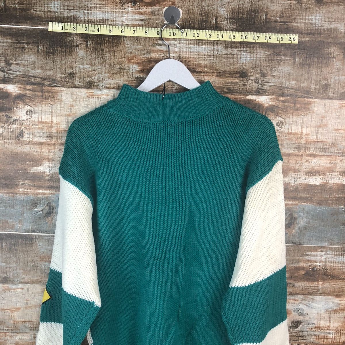 Homespun Knitwear Japan sportwear Green Knitwear sweatshirt #A2283 Size US M / EU 48-50 / 2 - 13 Thumbnail