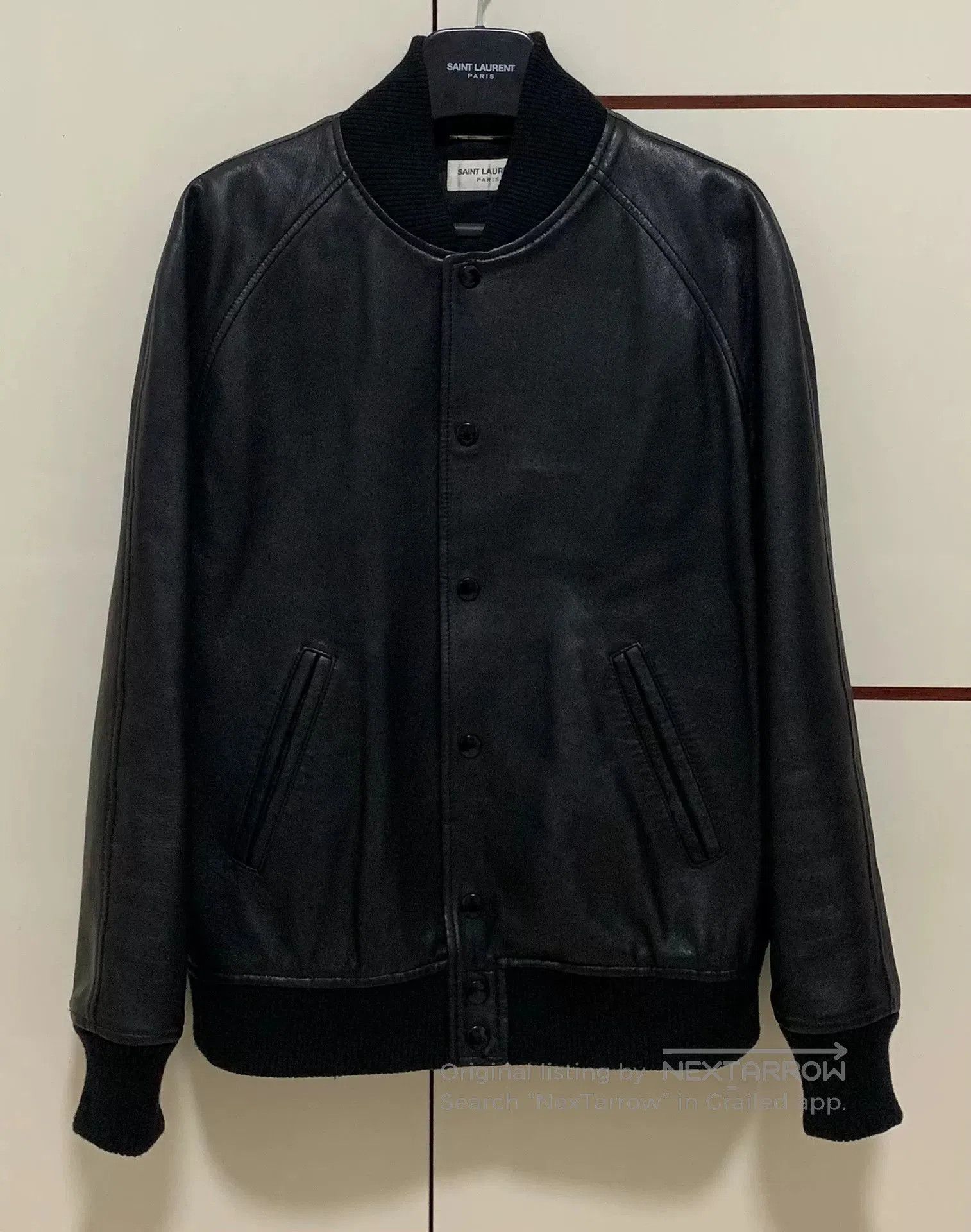 Saint Laurent Paris Saint Laurent Black Leather Leopard Jacket. Size US S / EU 44-46 / 1 - 2 Thumbnail