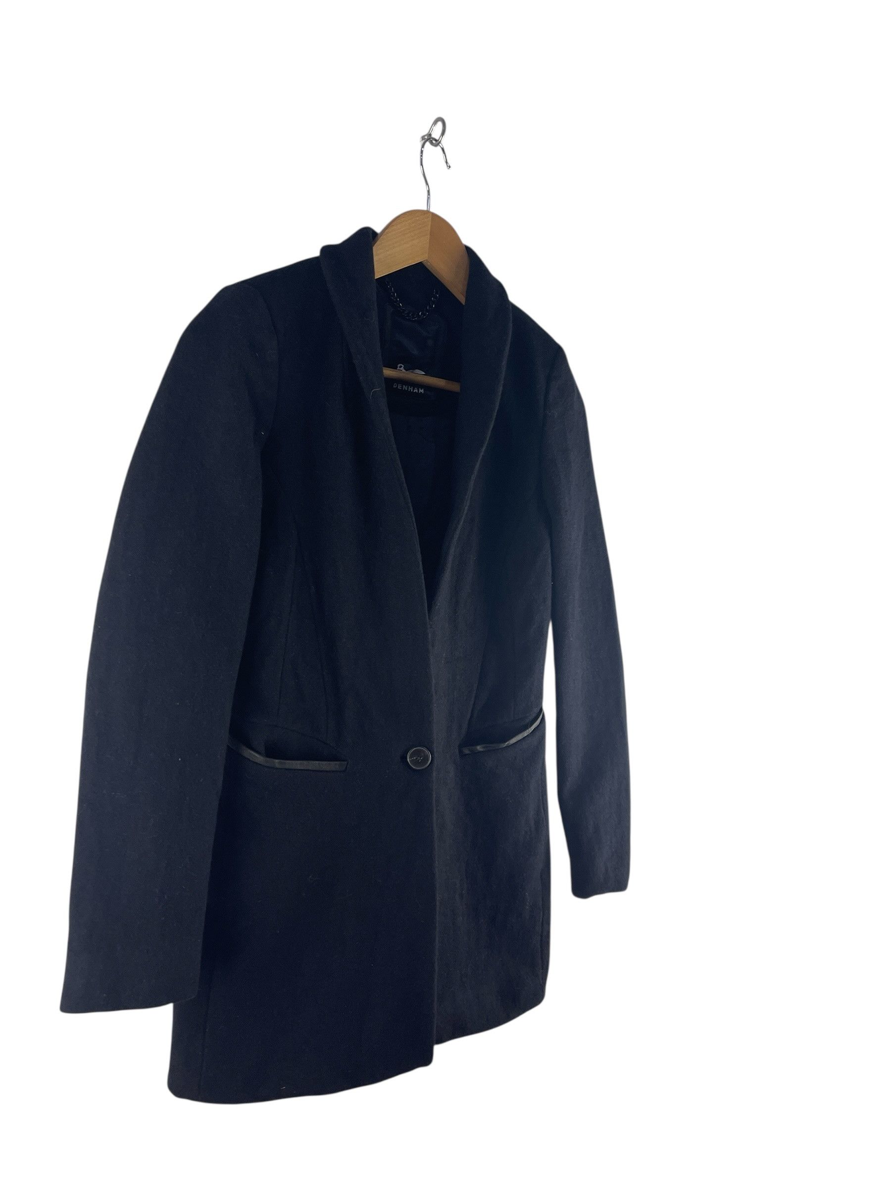 DENHAM Denham Conquer Wool Blazer Black XS Minimal Tailored Jacket Size US XS / EU 42 / 0 - 4 Thumbnail