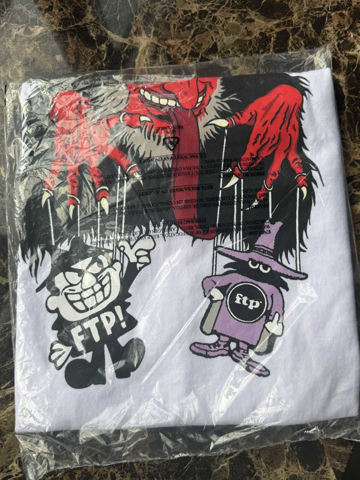 Fuck The Population KRAMPUS TEE (WHITE) XL Size US XL / EU 56 / 4 - 3 Thumbnail